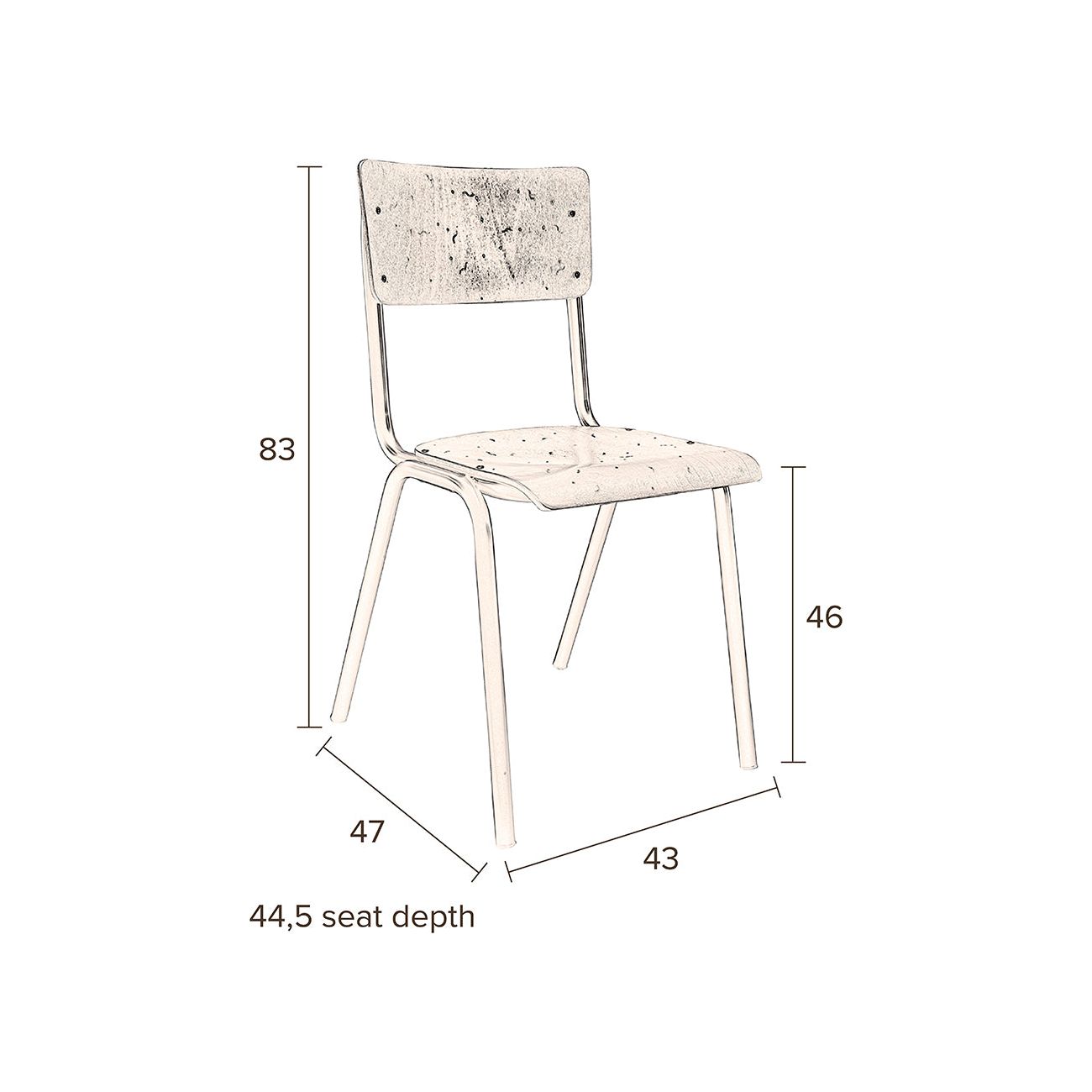 Chair scuola | 4 pieces