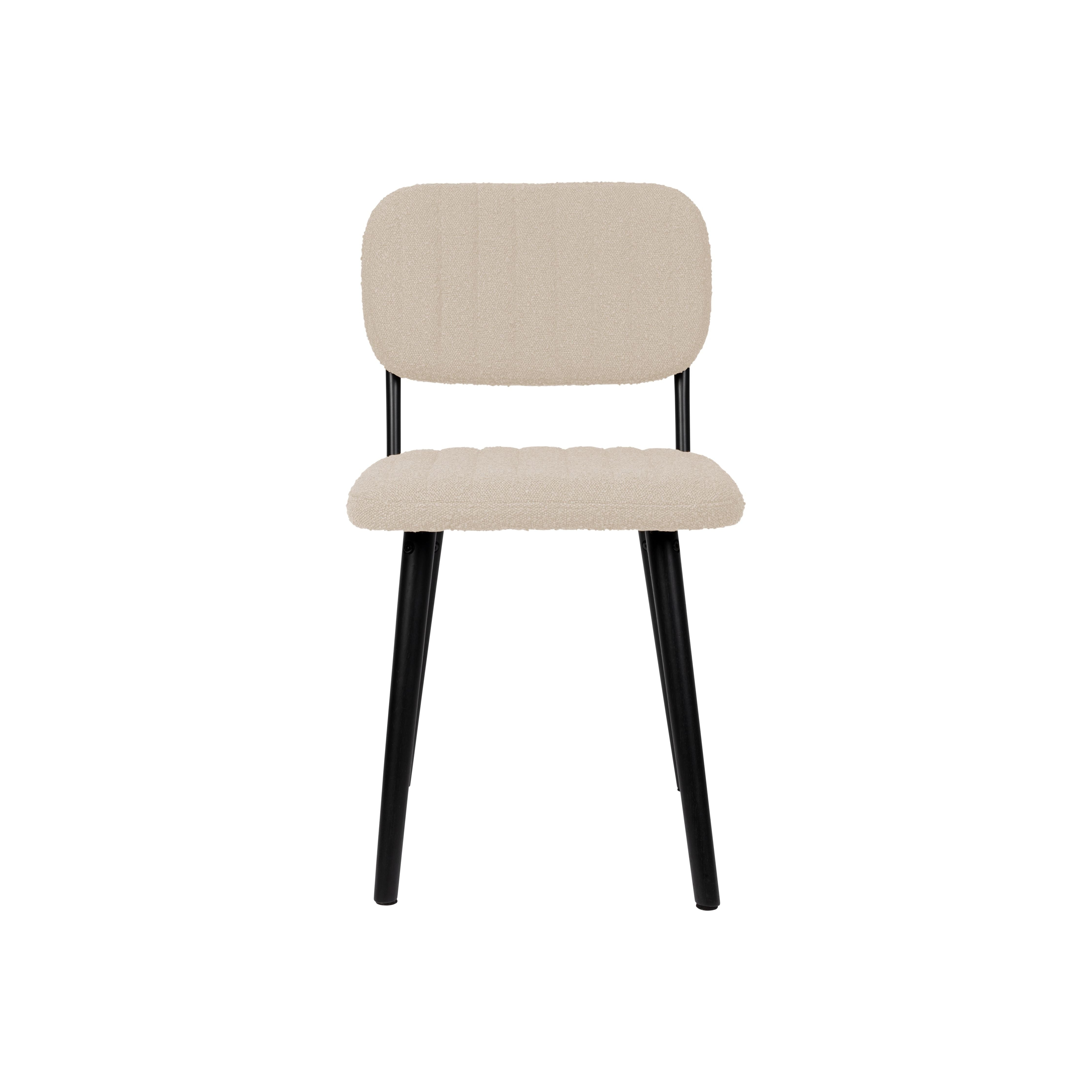 Chair jake off white bouclé