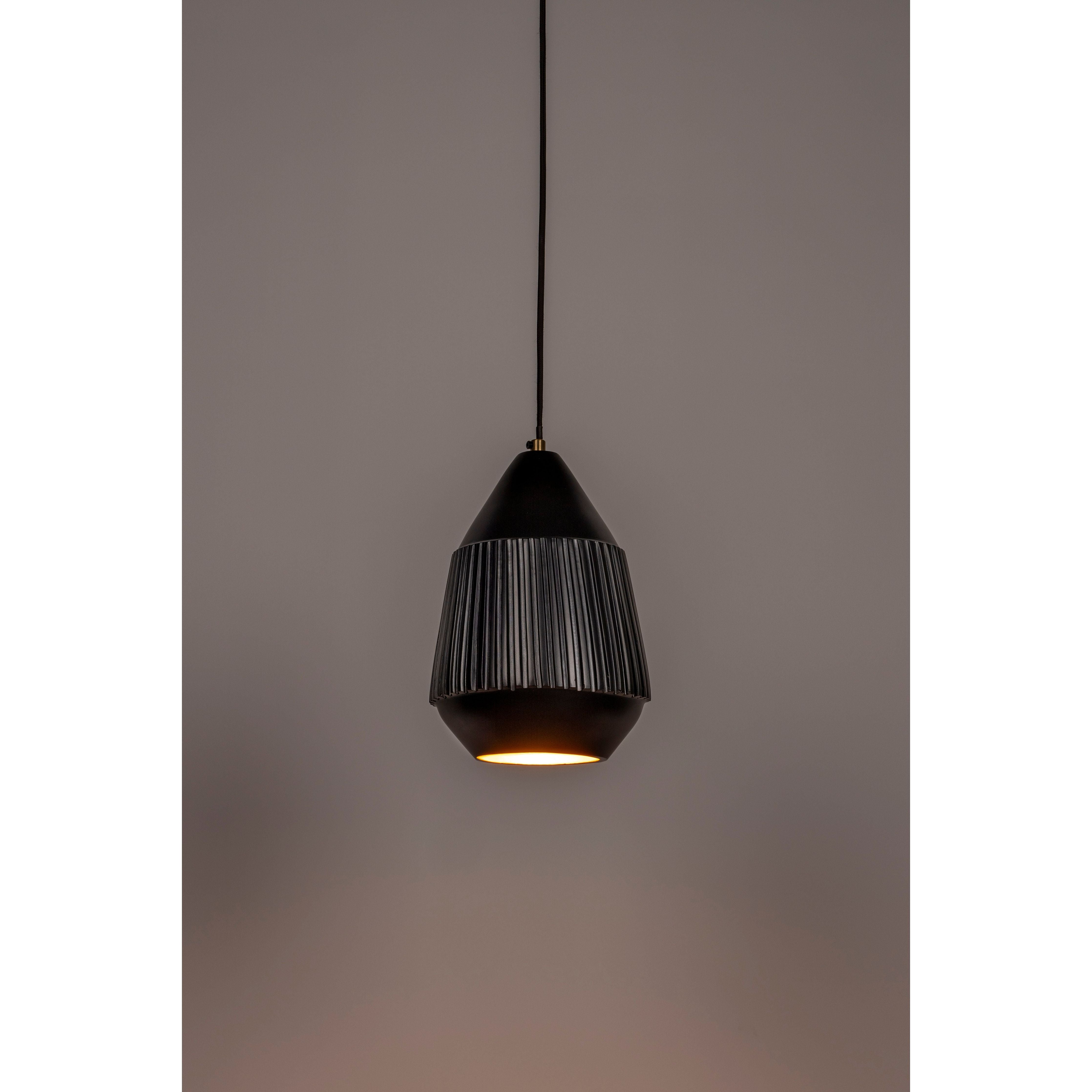 Pendant lamp aysa tall black