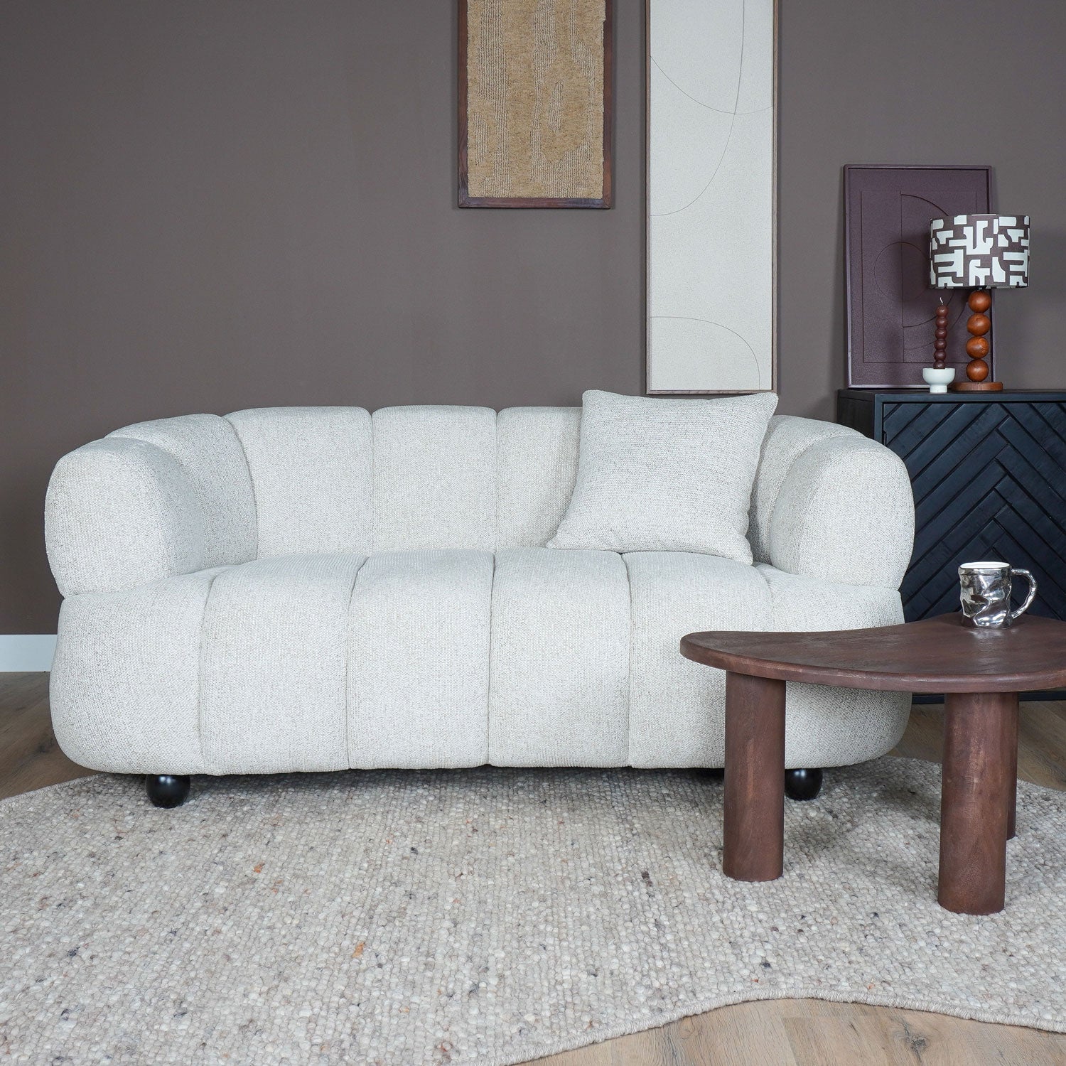 Bank Rocco Beige Organisch