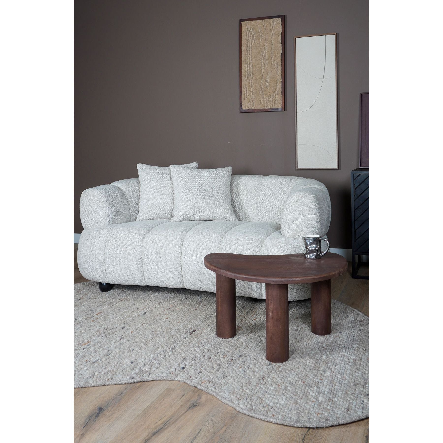 Vloerkleed Stone Donker Beige 417 - Organisch Organisch