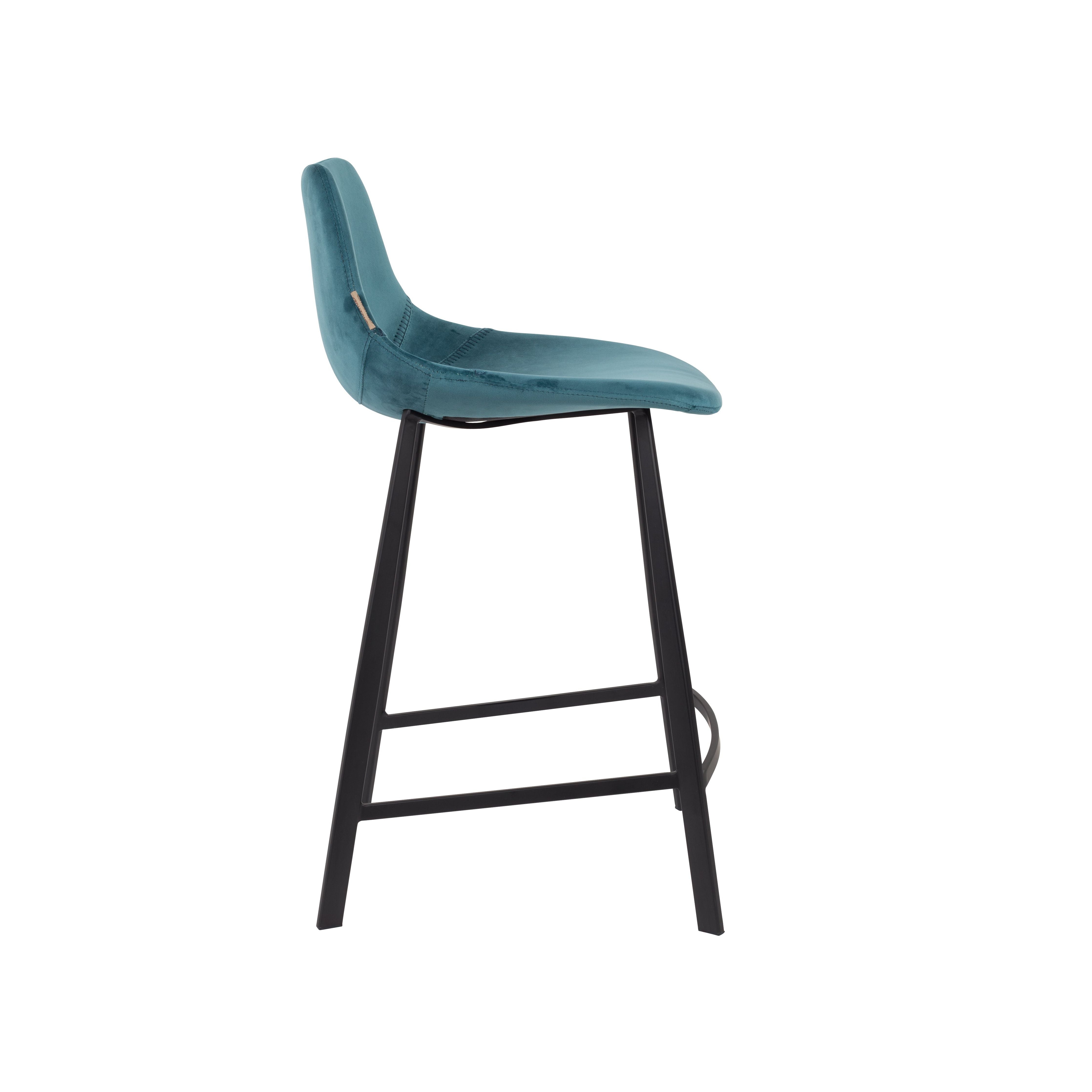 Barkruk franky velvet petrol