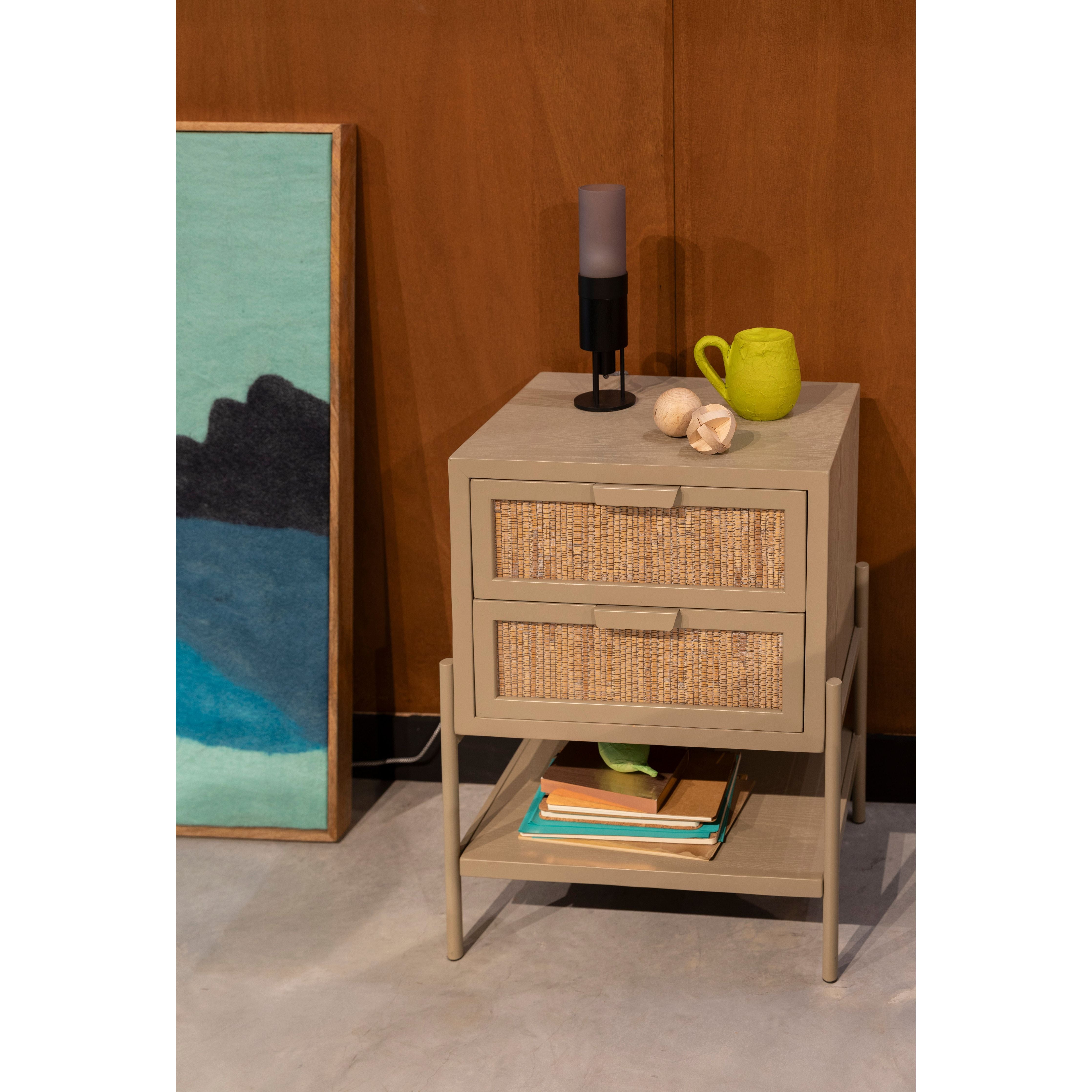 Sidetable / bedstand yasu beige