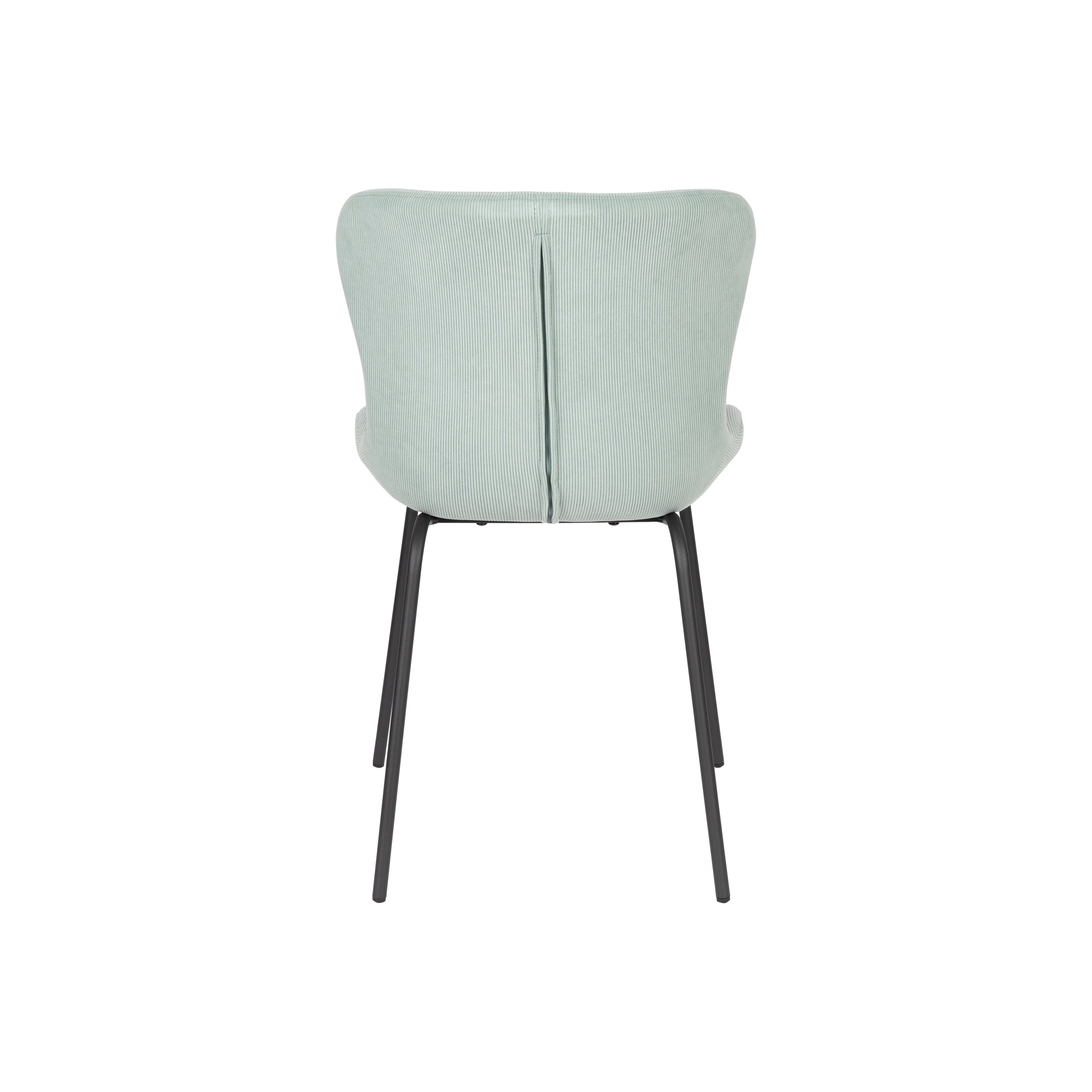 Chair junzo rib light green | 2 pieces