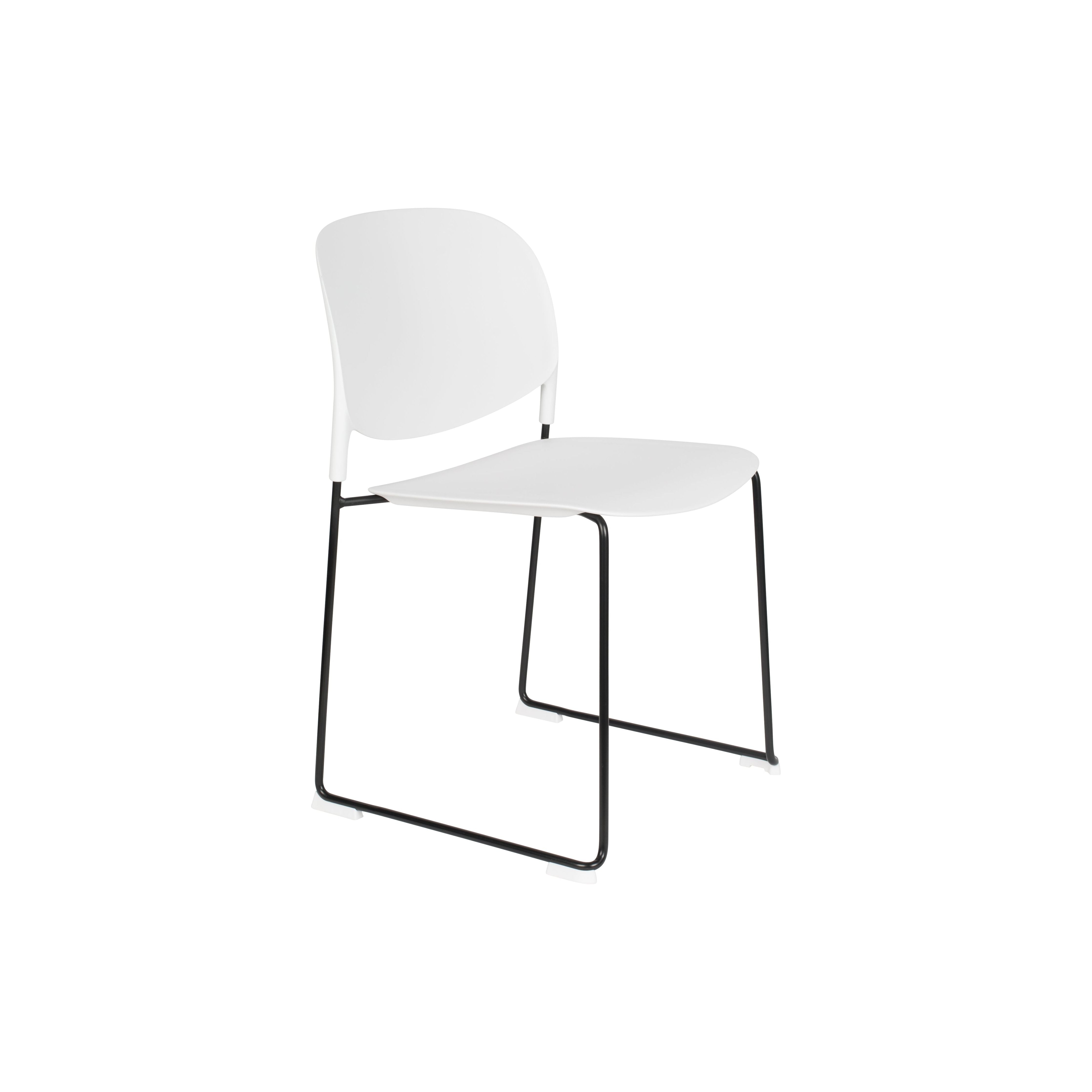 Chair stacks white