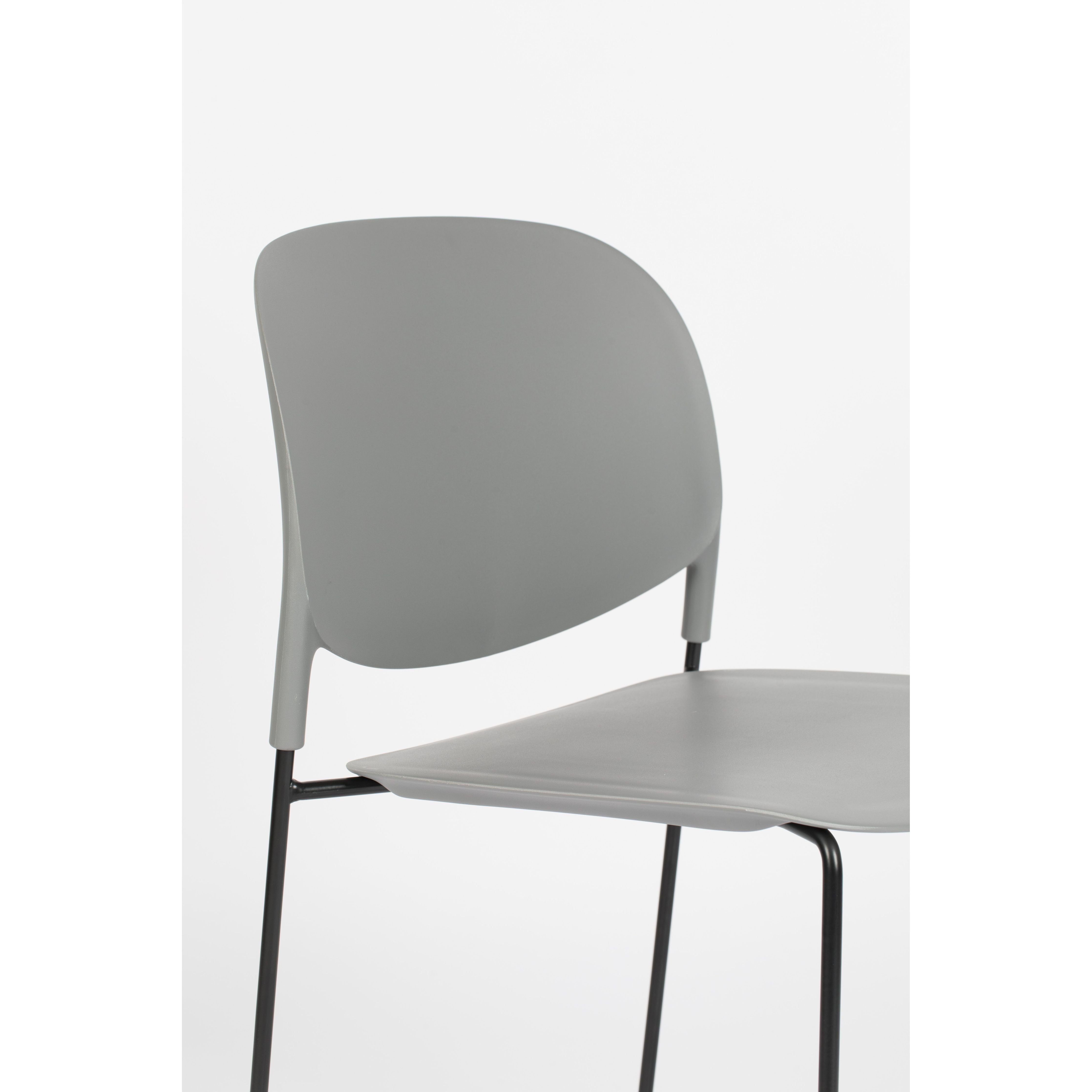 Chair stacks gray | 4 pieces