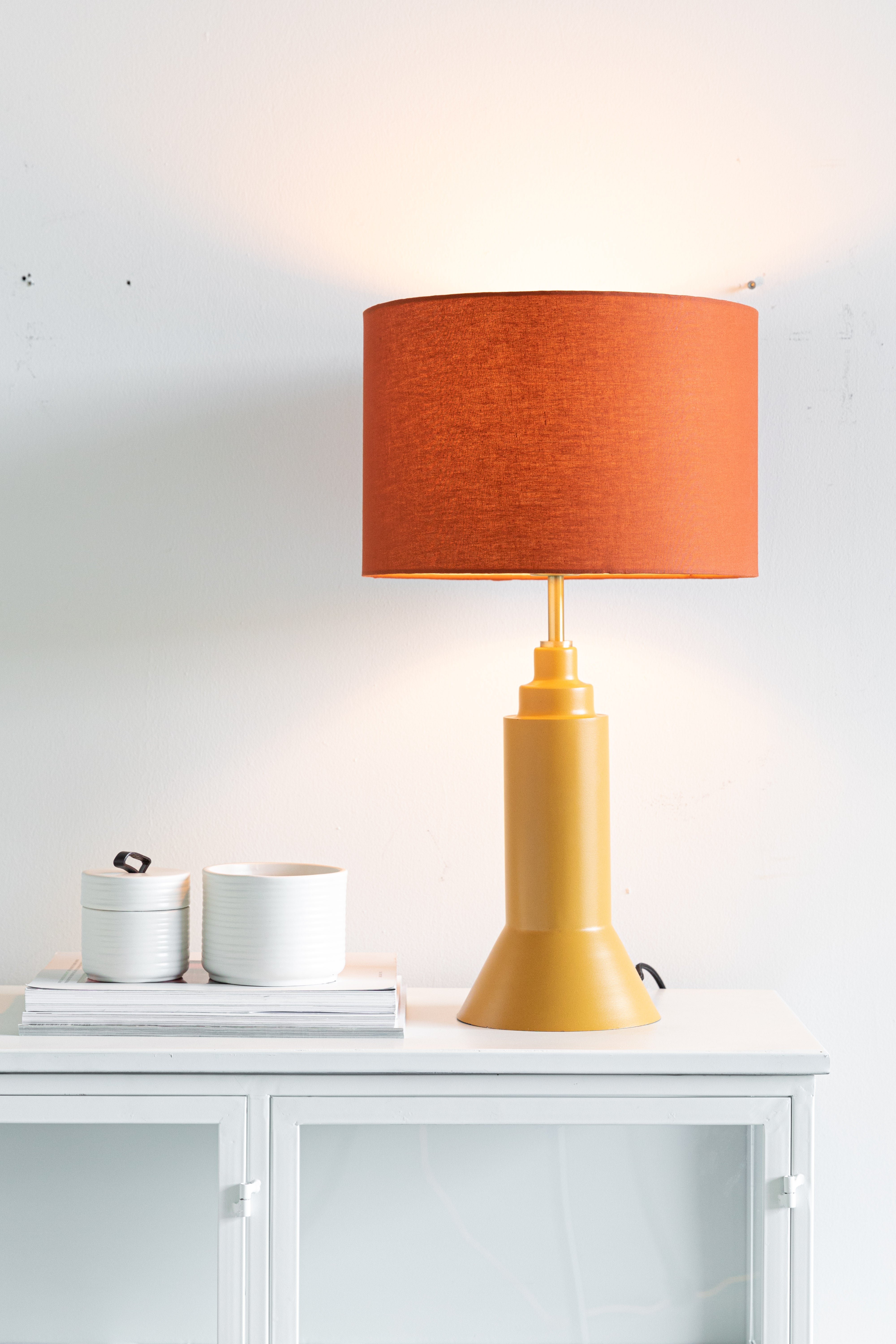 Table lamp kaja earth red