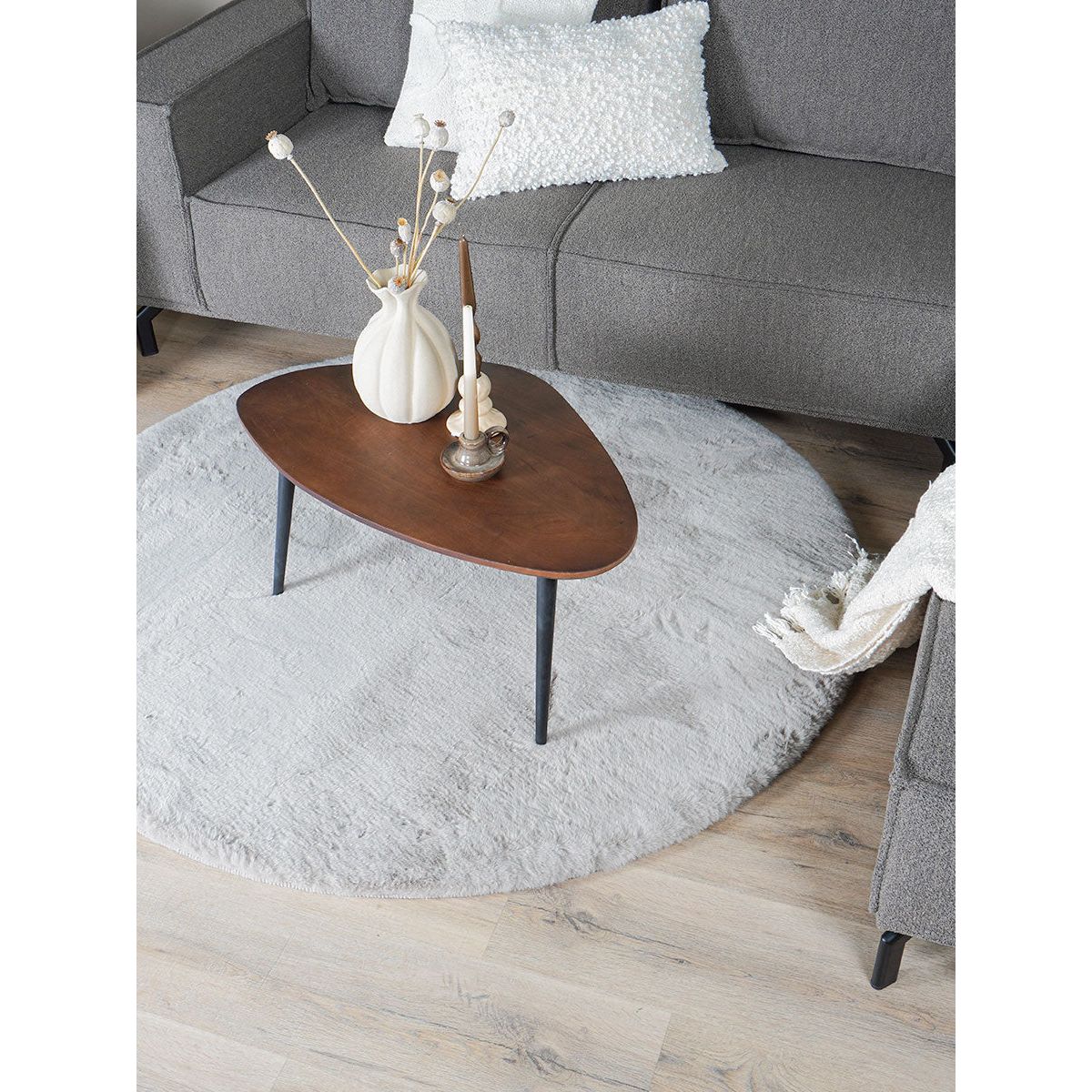 Vloerkleed Velluto Nature Rond Rond