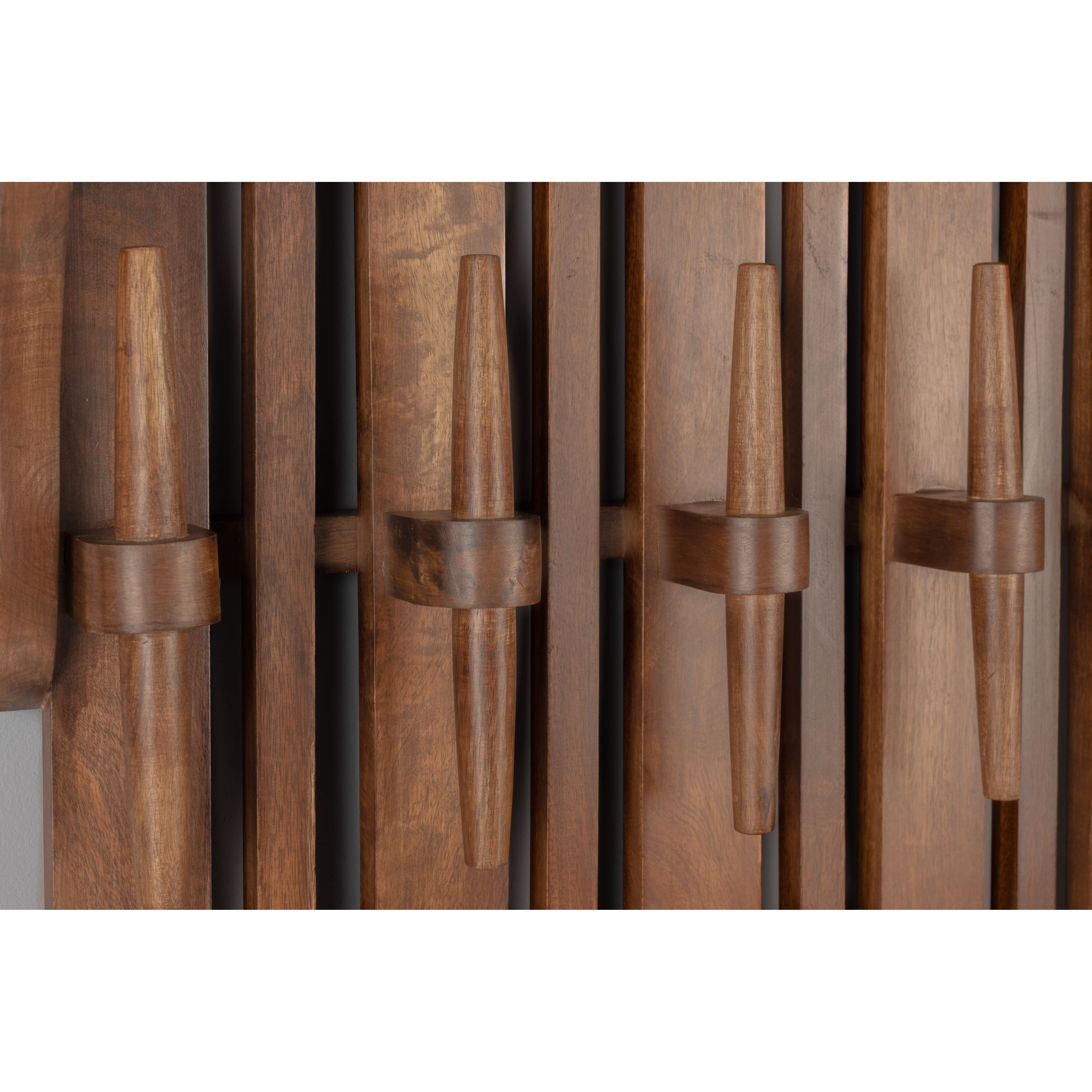 Wall coat rack shelf jakub walnut