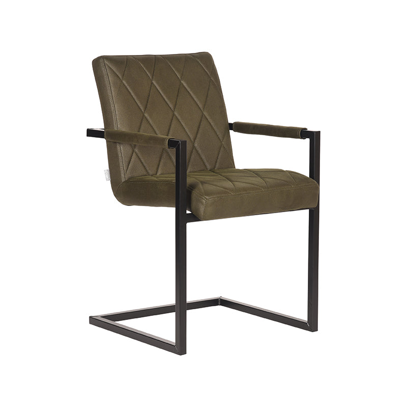 LABEL51 Dining room chair Denmark - Army green - Microfiber |