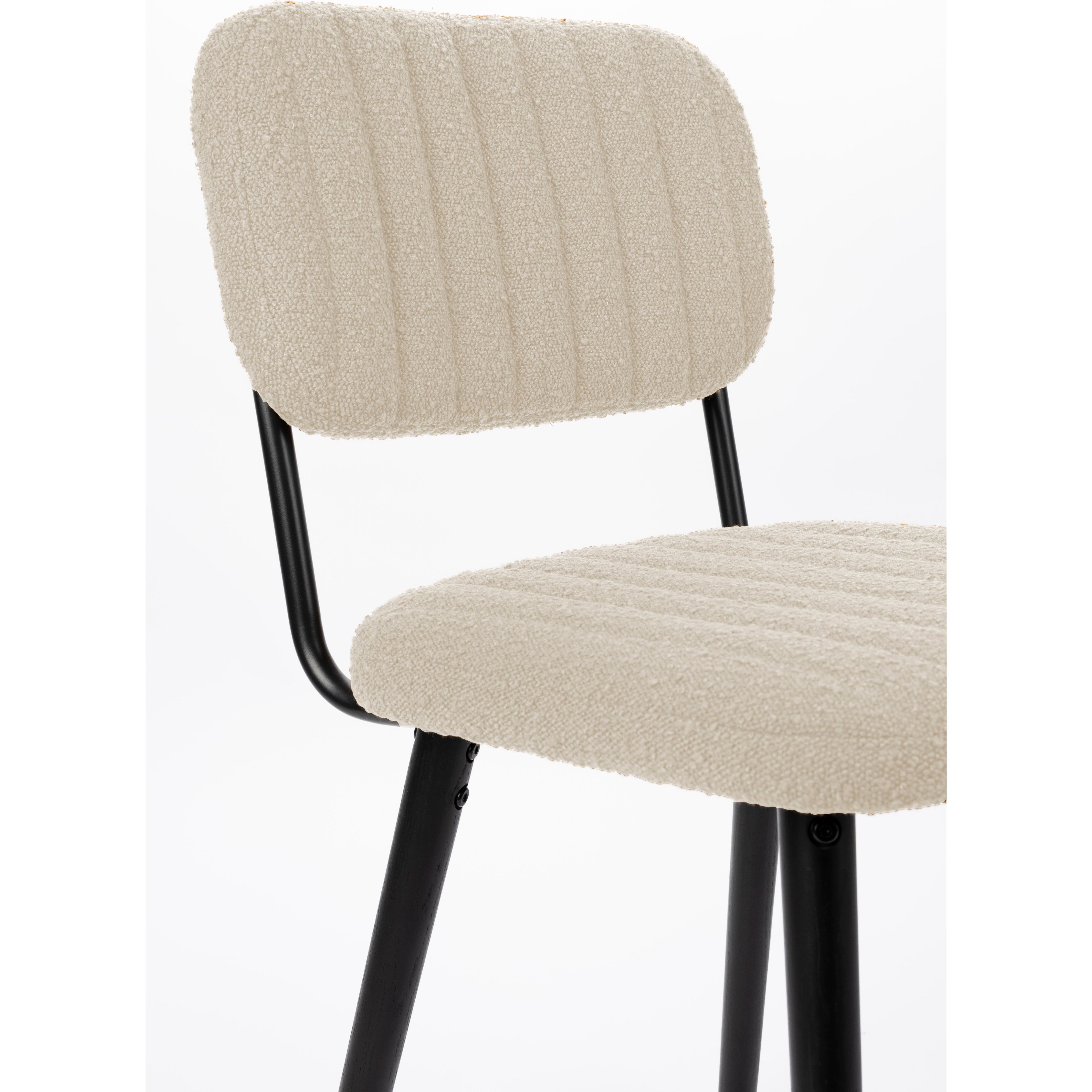 Chair jake off white bouclé