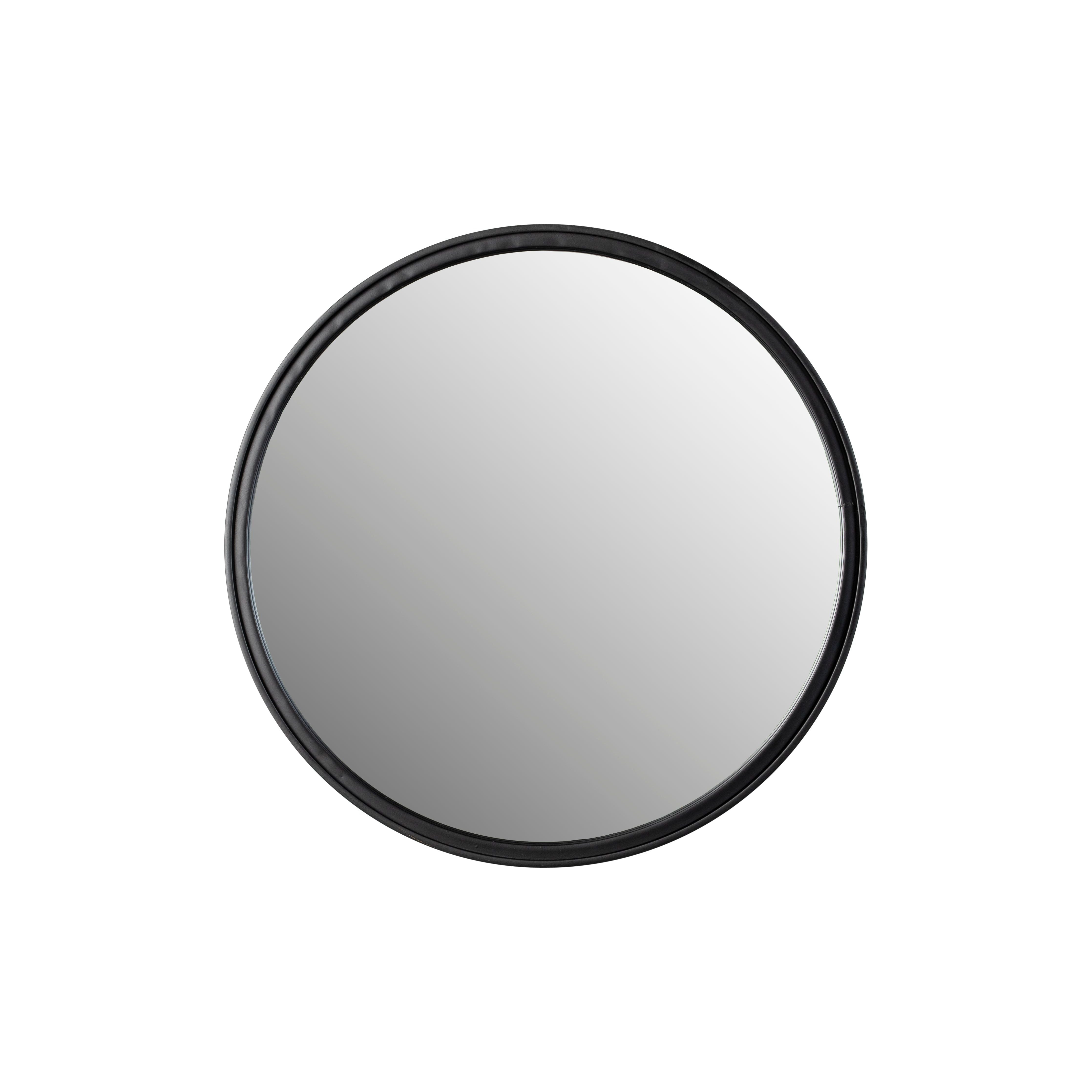 Mirror matte round black