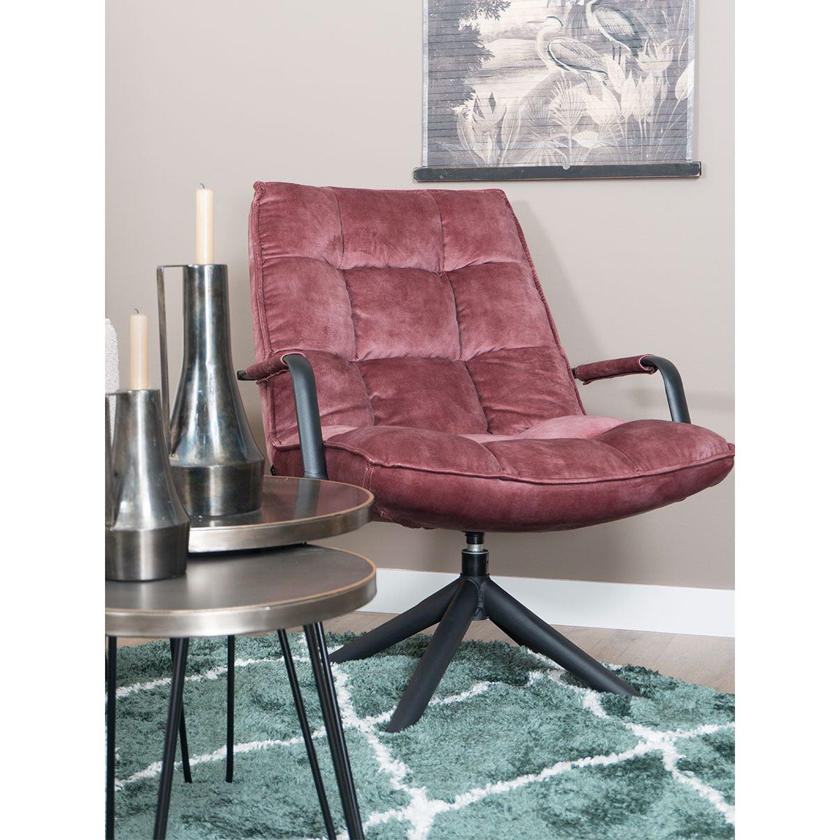 Fauteuil Dorus arm adore velvet