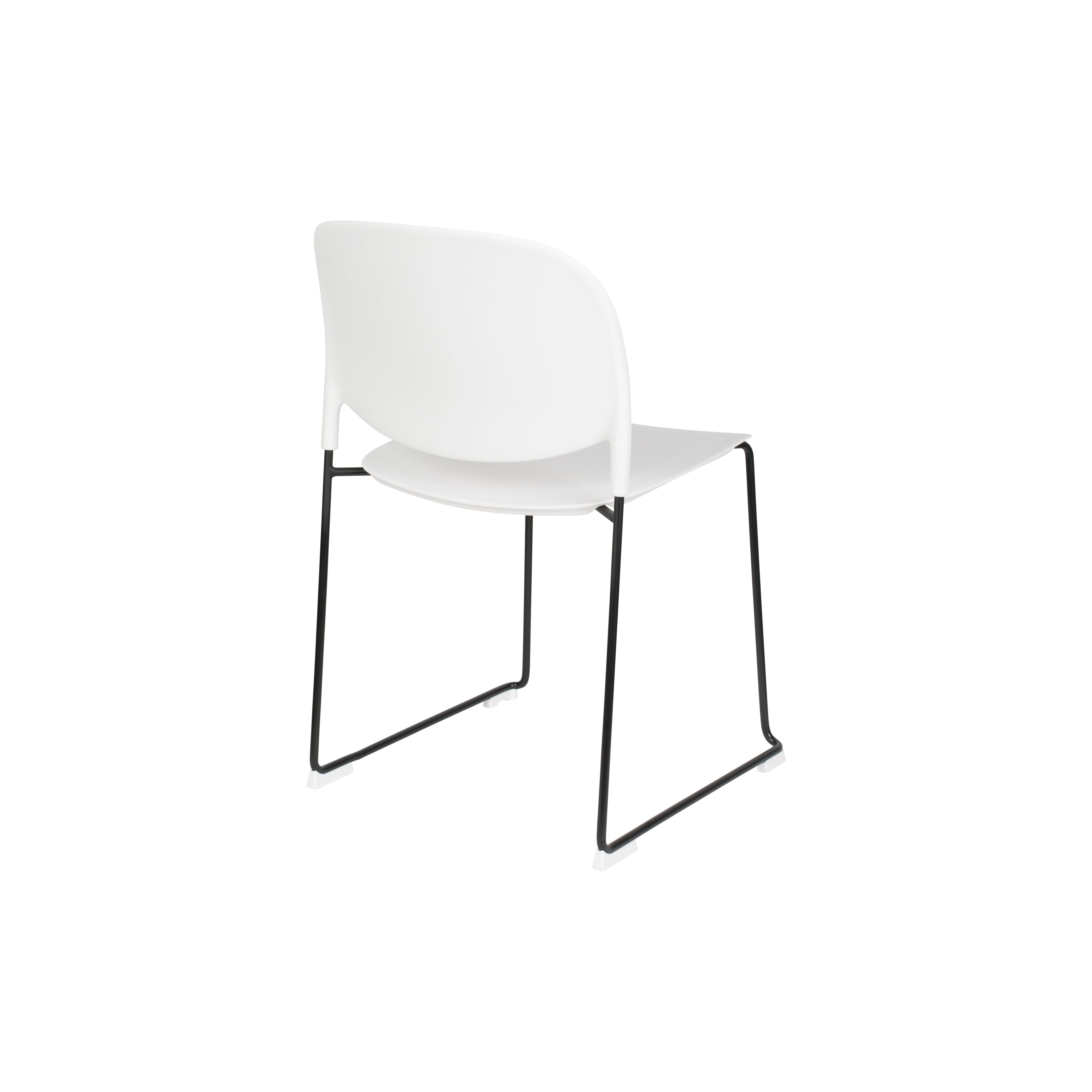 Chair stacks white | 4 pieces