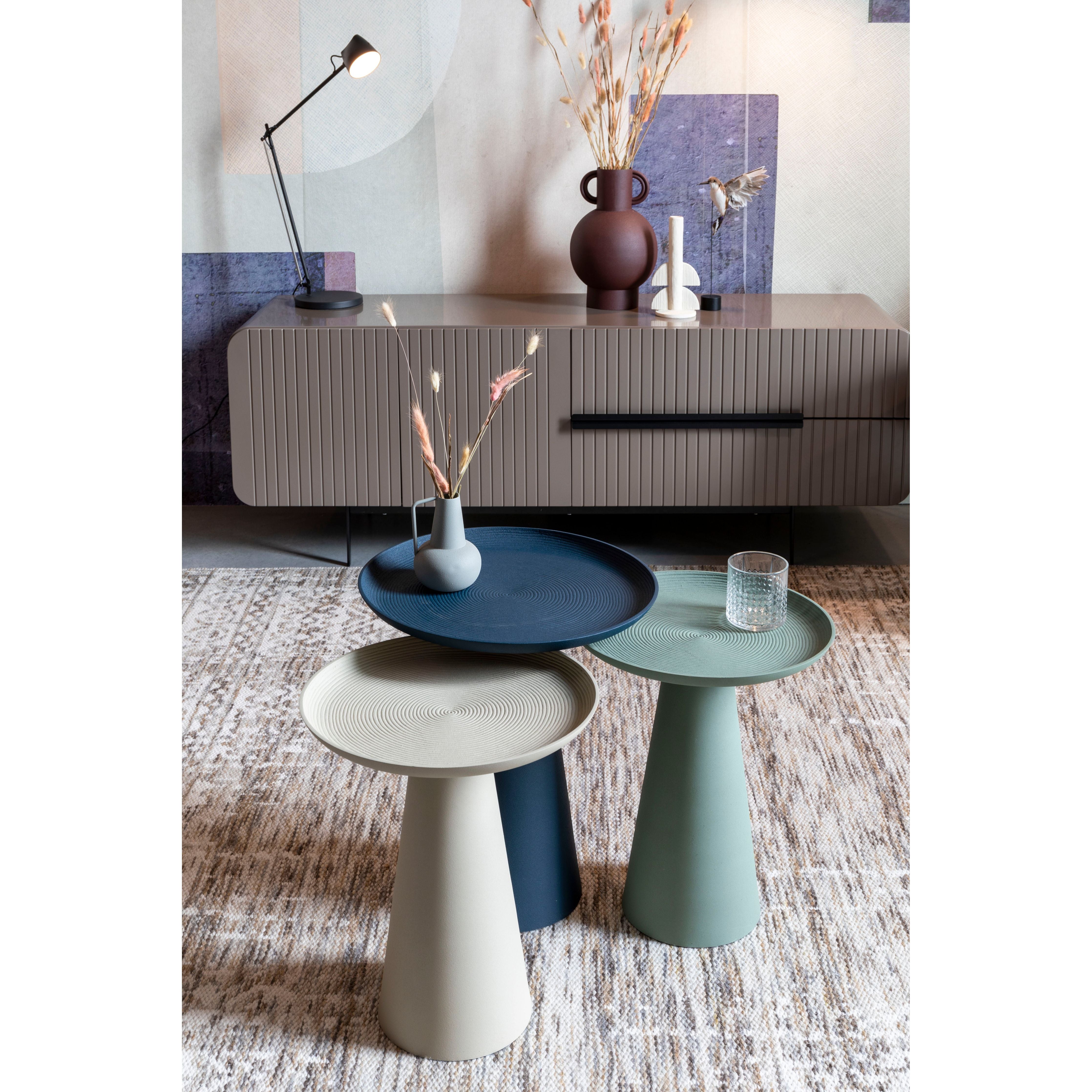 Side table ringar large blue