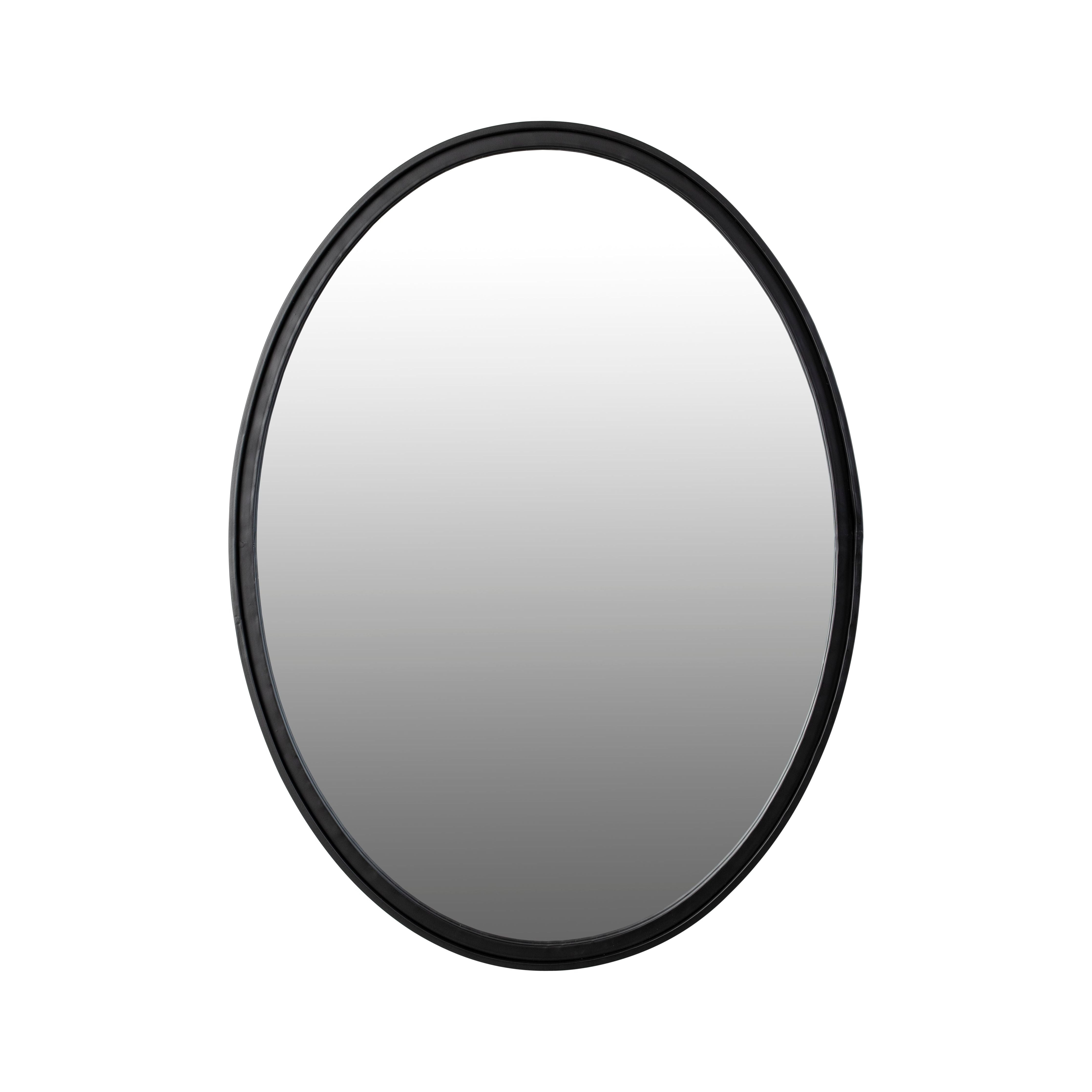 Mirror matte oval m black