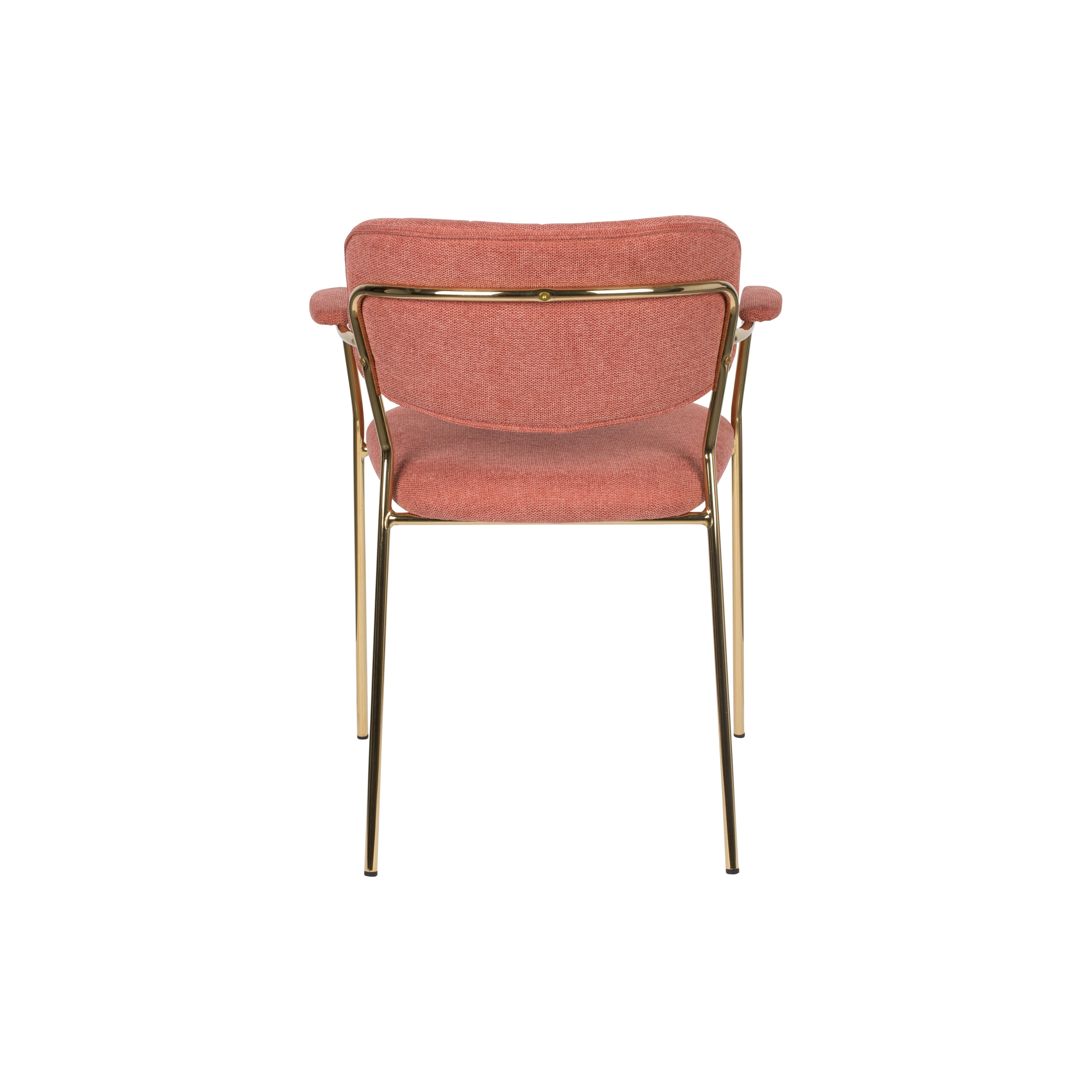 Armchair jolien gold/pink