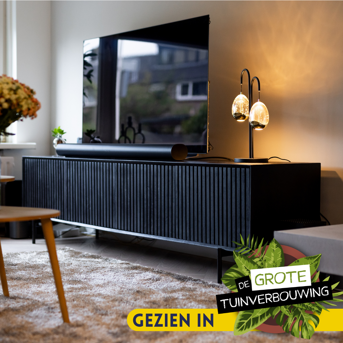 TV-meubel Madison Black | 210 cm