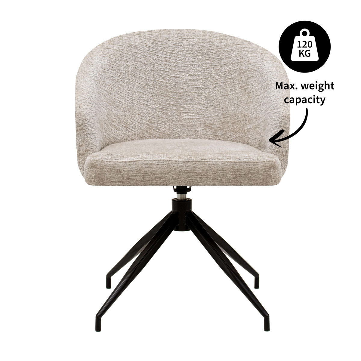 Kick draaistoel Merle