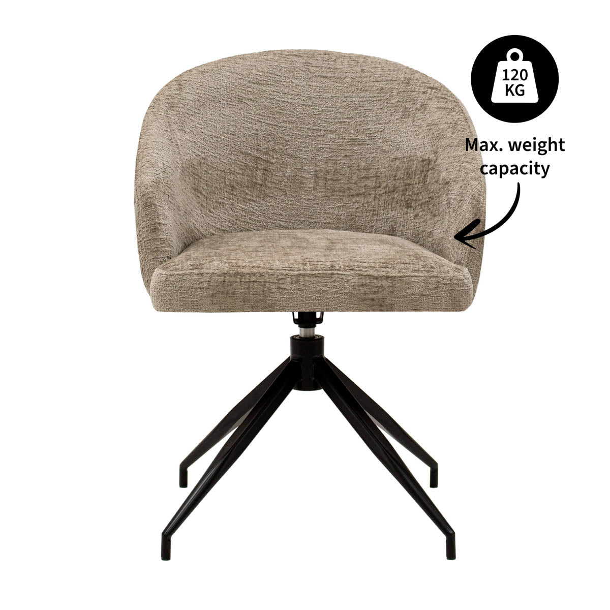 Kick draaistoel Merle