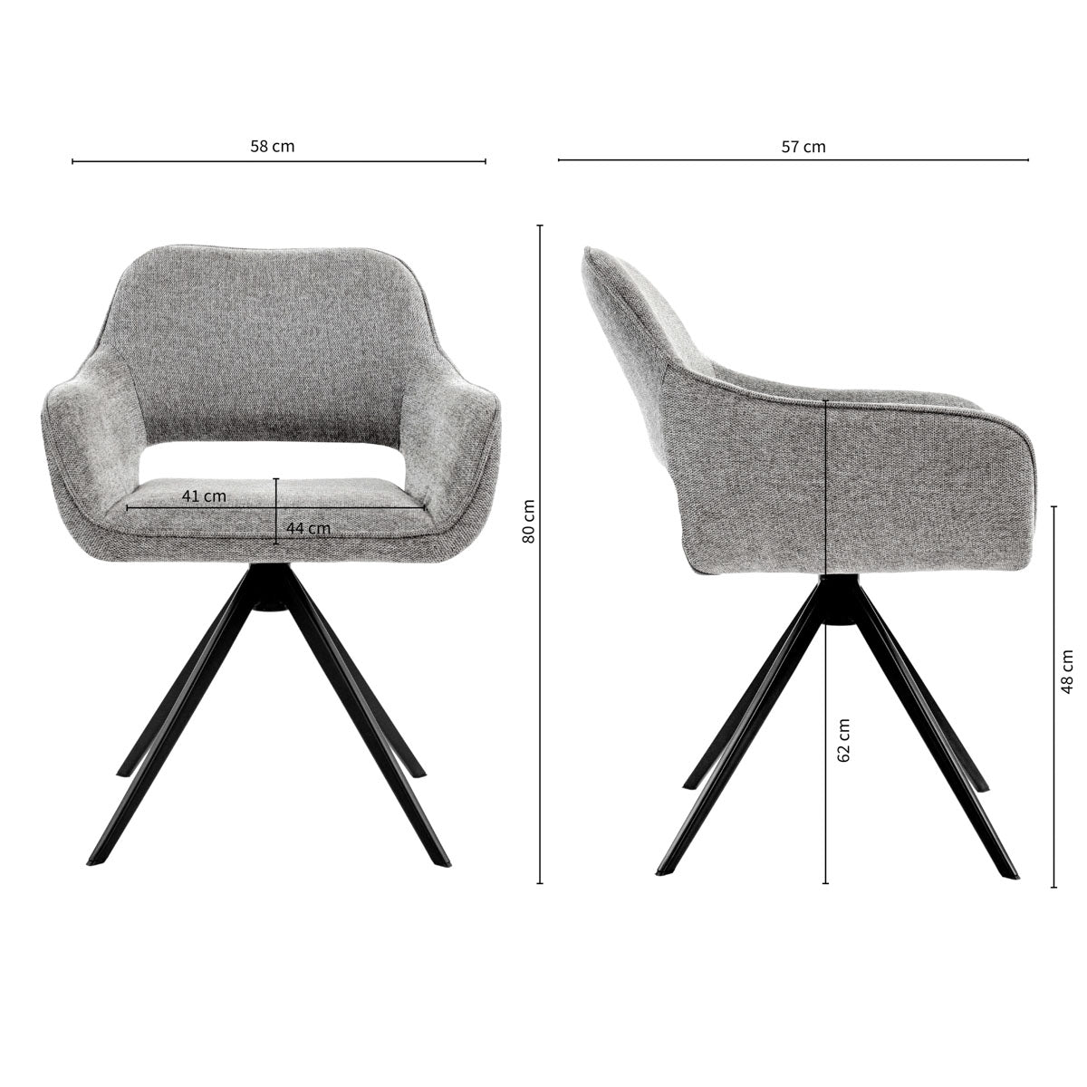 Kick dining room chair Miyo