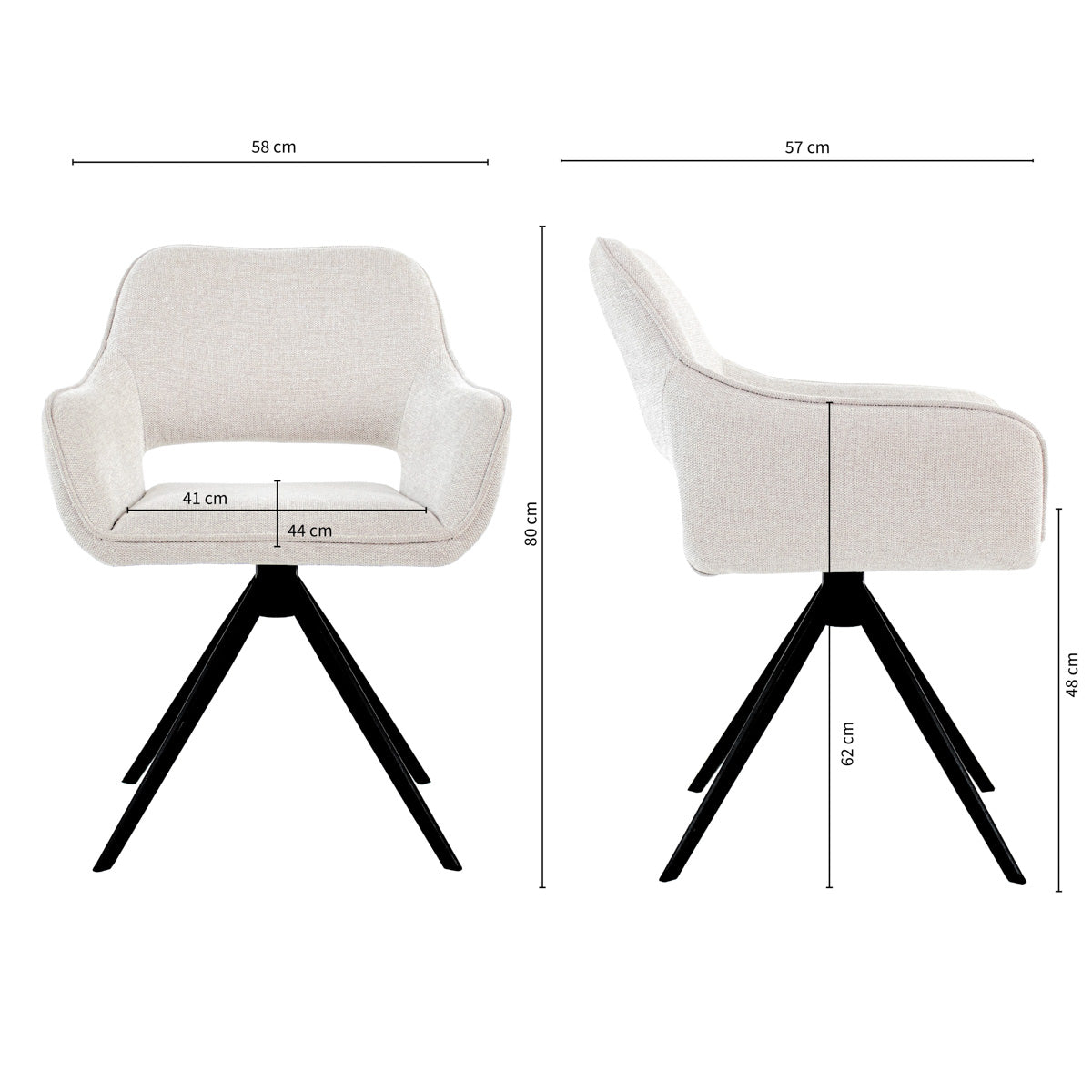 Kick draaistoel Miyo