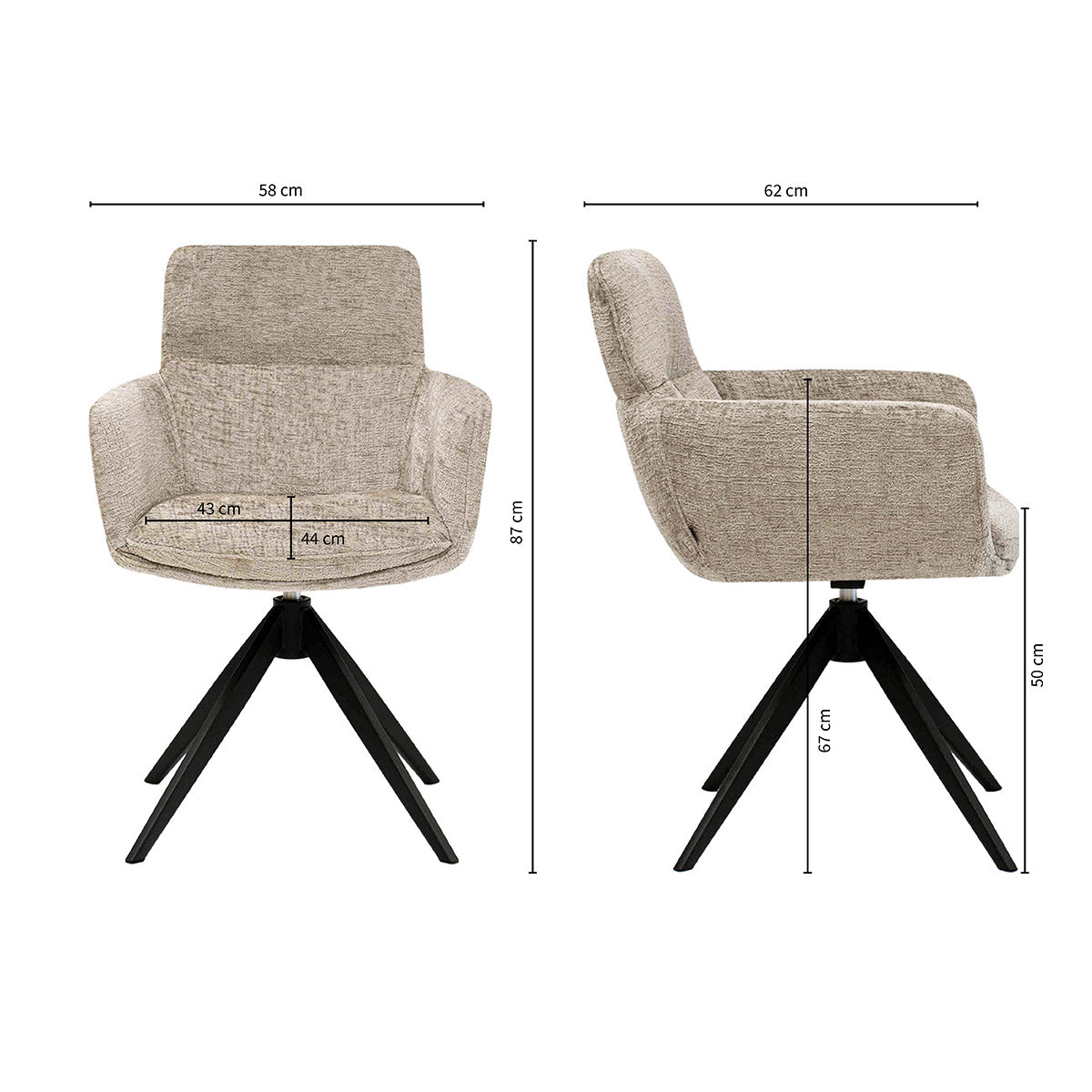 Kick draaistoel Niek