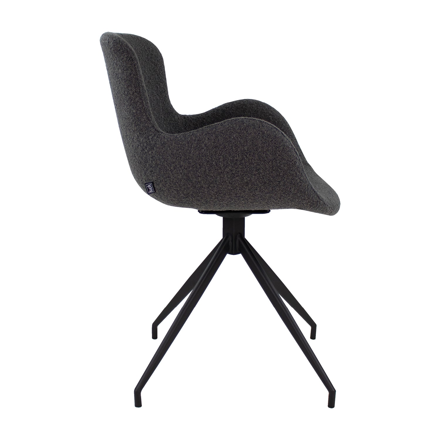 Kick swivel chair Novi - Bouclé