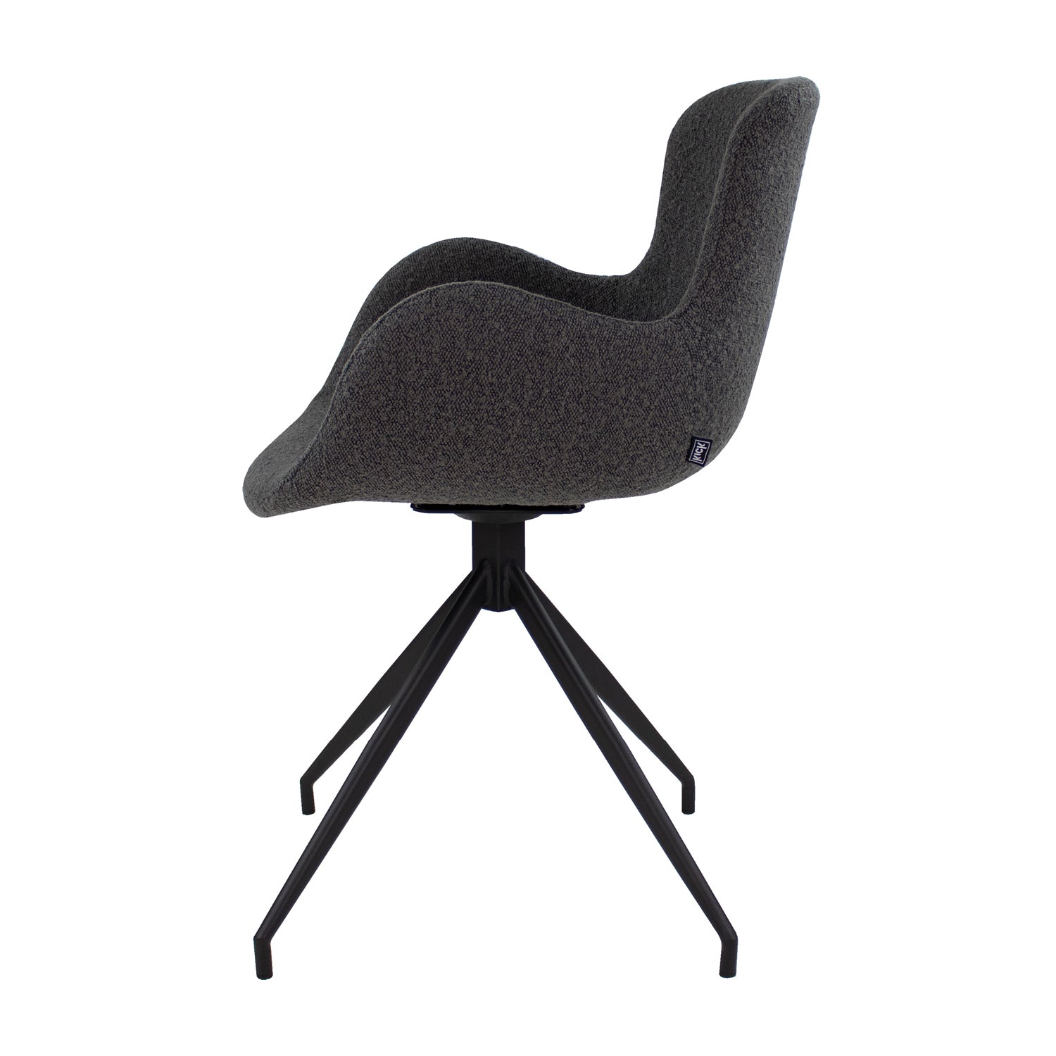 Kick swivel chair Novi - Bouclé