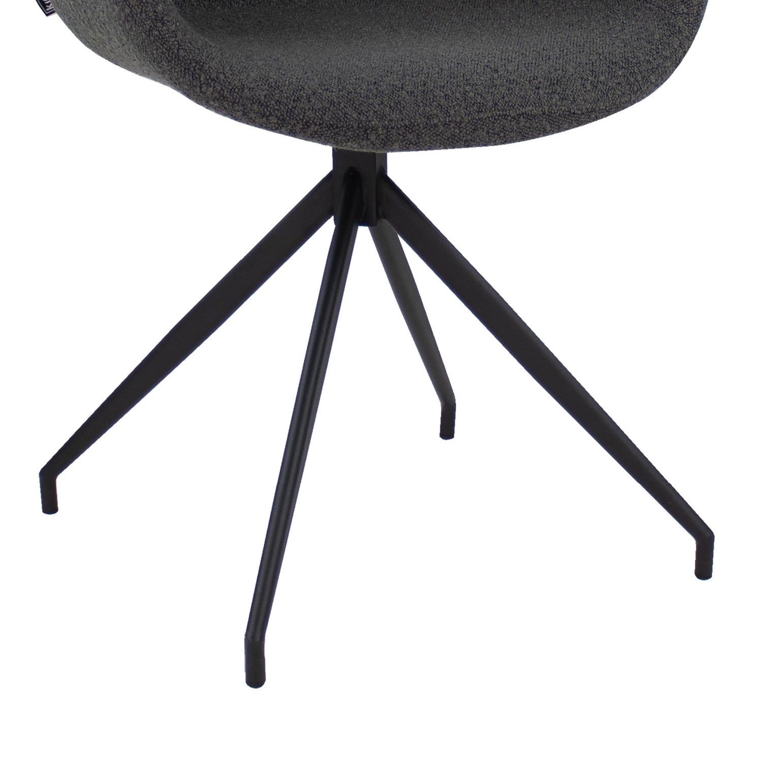 Kick swivel chair Novi - Bouclé