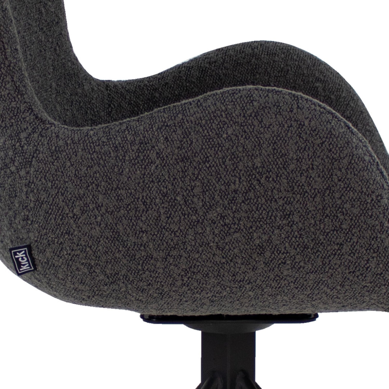 Kick swivel chair Novi - Bouclé