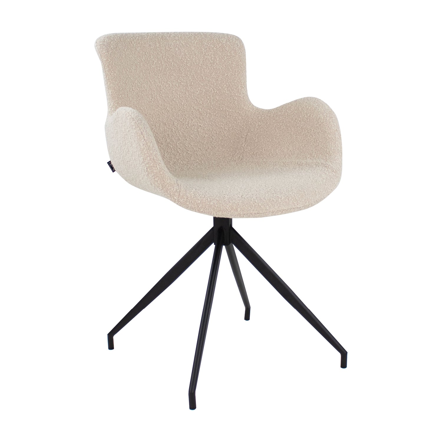 Kick swivel chair Novi - Bouclé