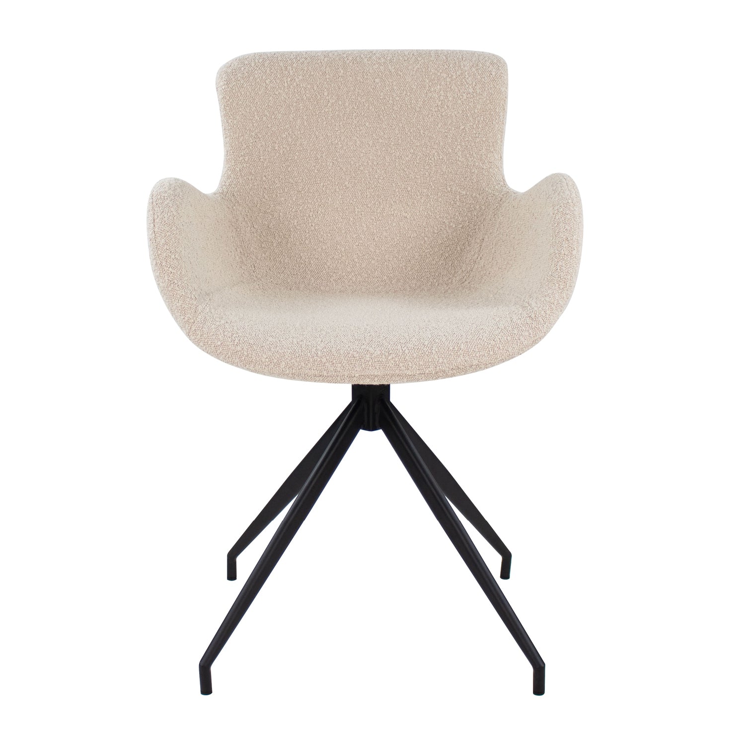 Kick swivel chair Novi - Bouclé