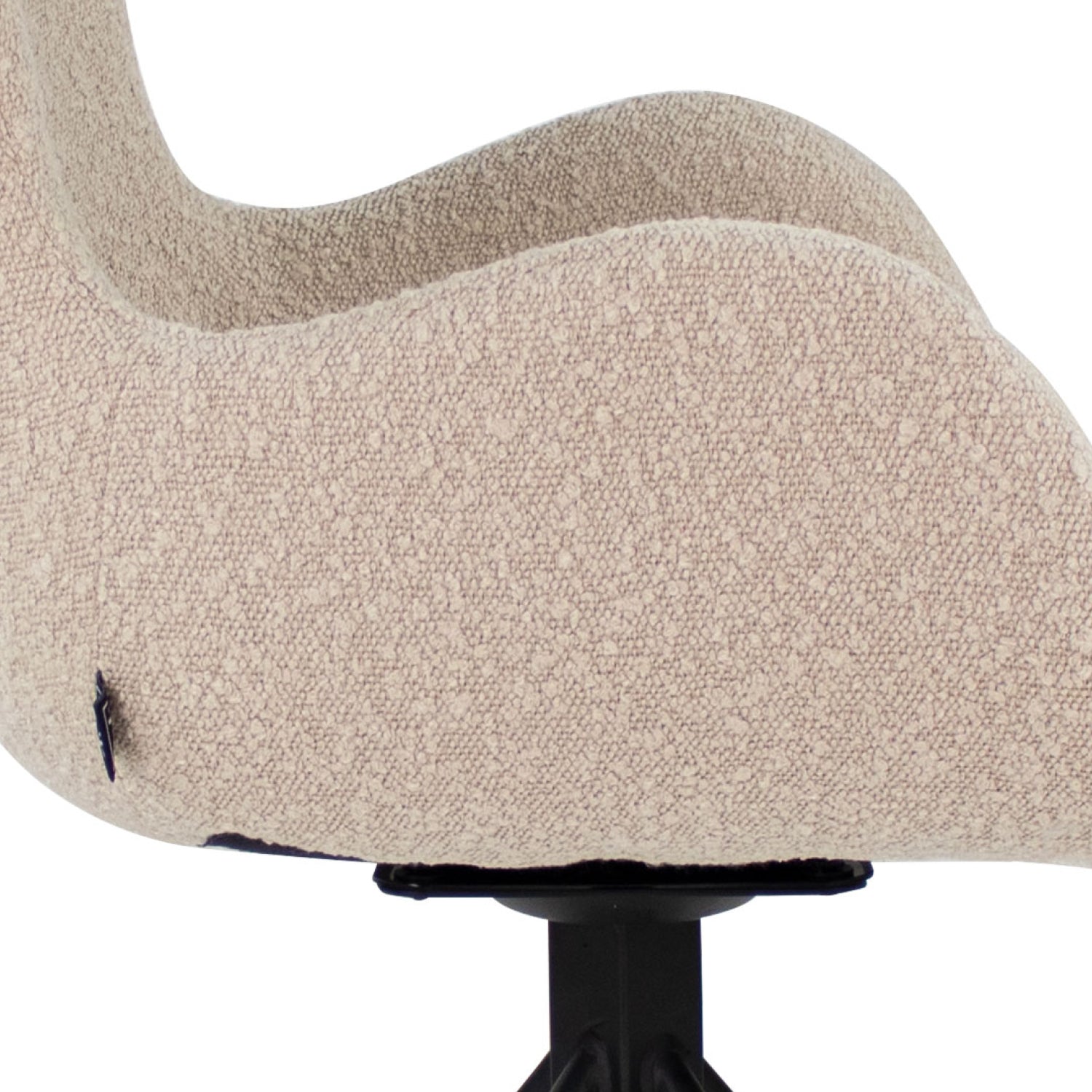 Kick swivel chair Novi - Bouclé