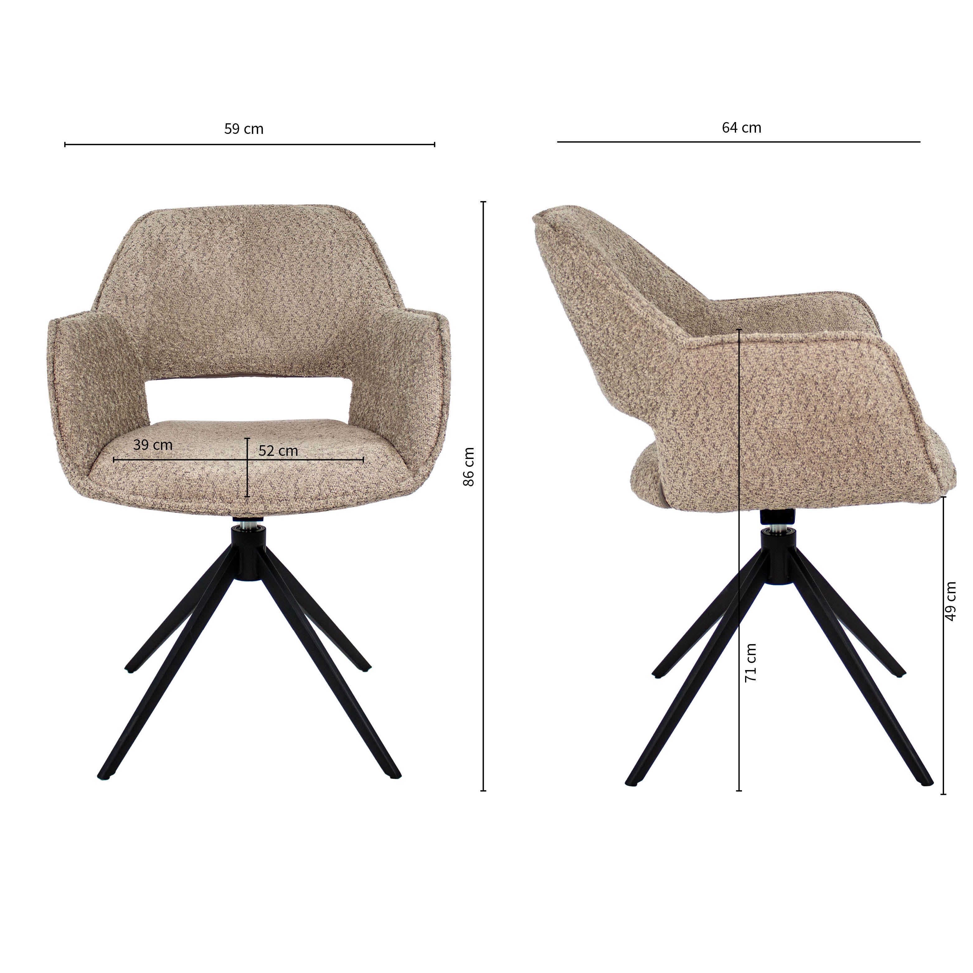 Kick draaistoel Owen