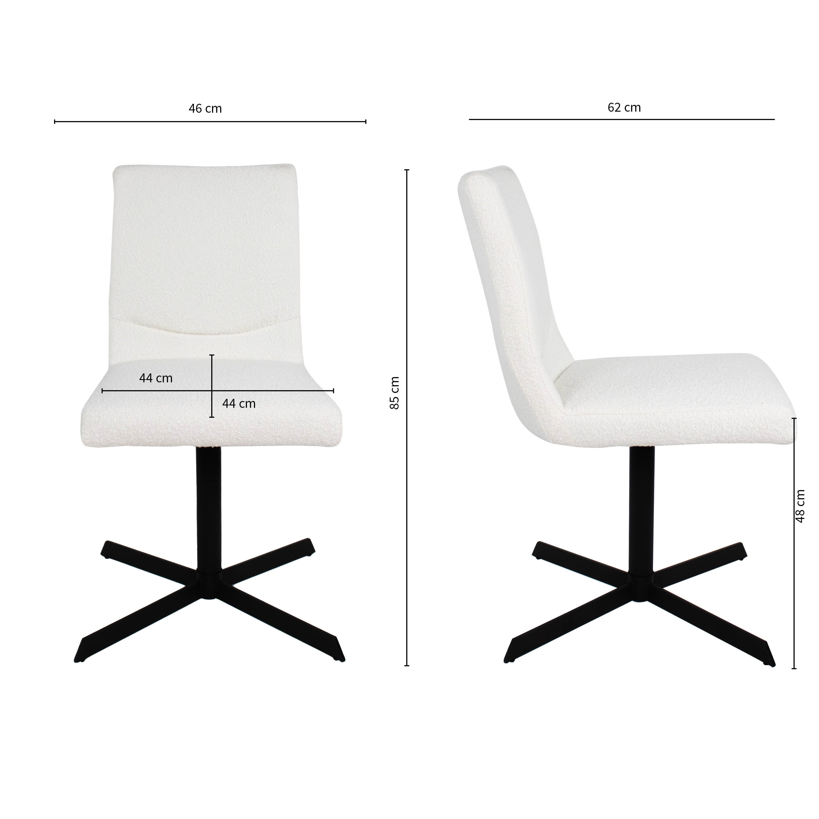 Kick draaistoel Sam Boucle