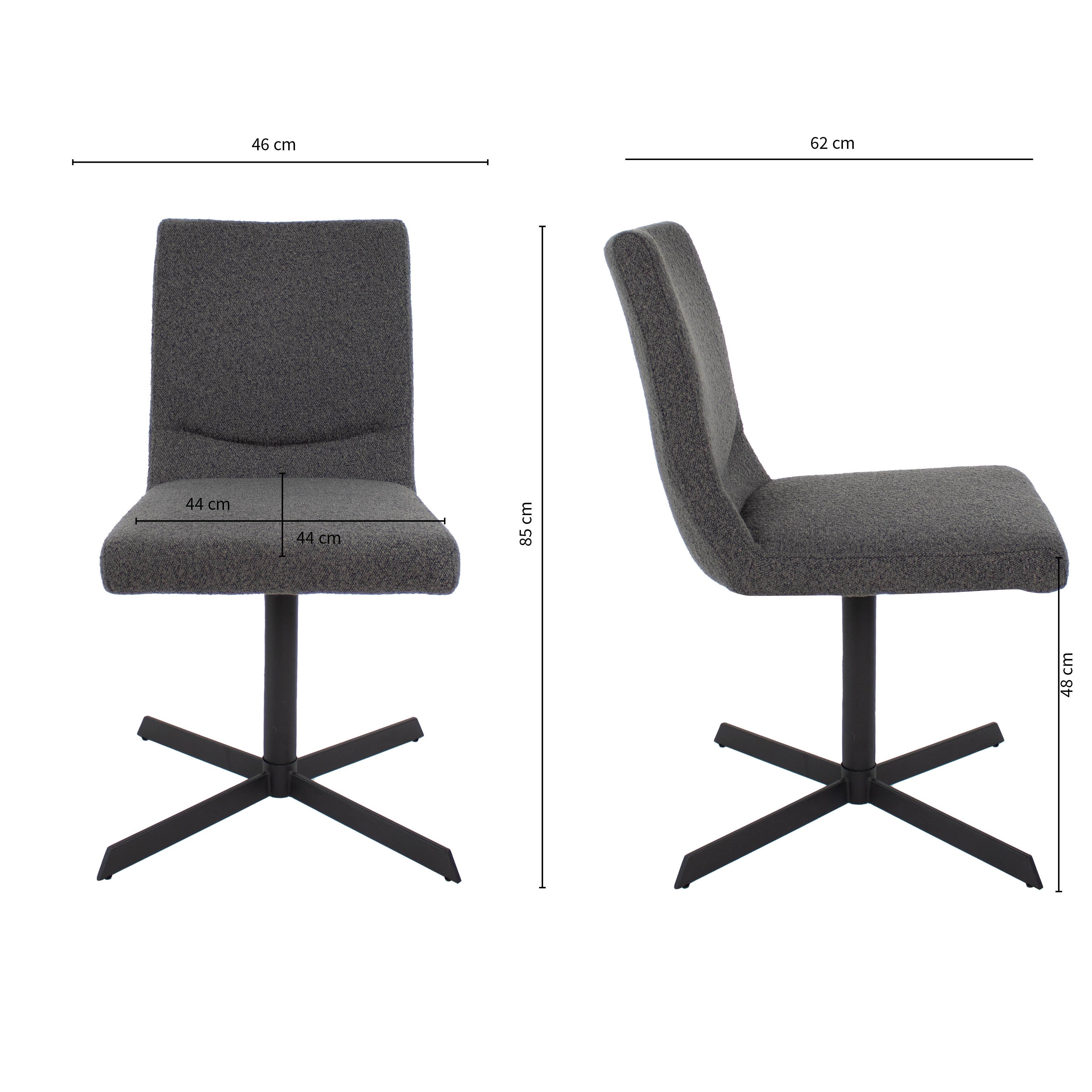 Kick draaistoel Sam Boucle