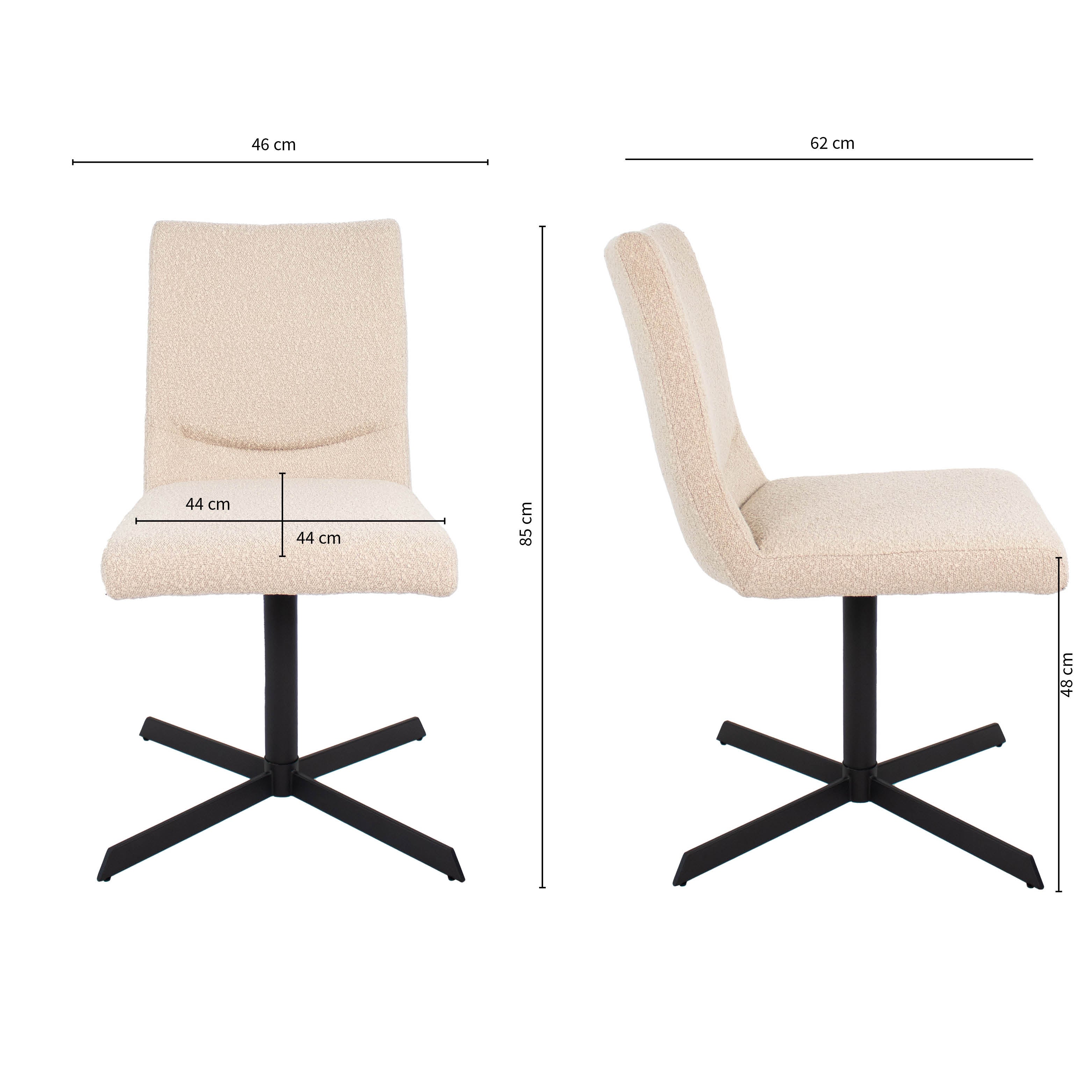 Kick dining room chair Sam Boucle