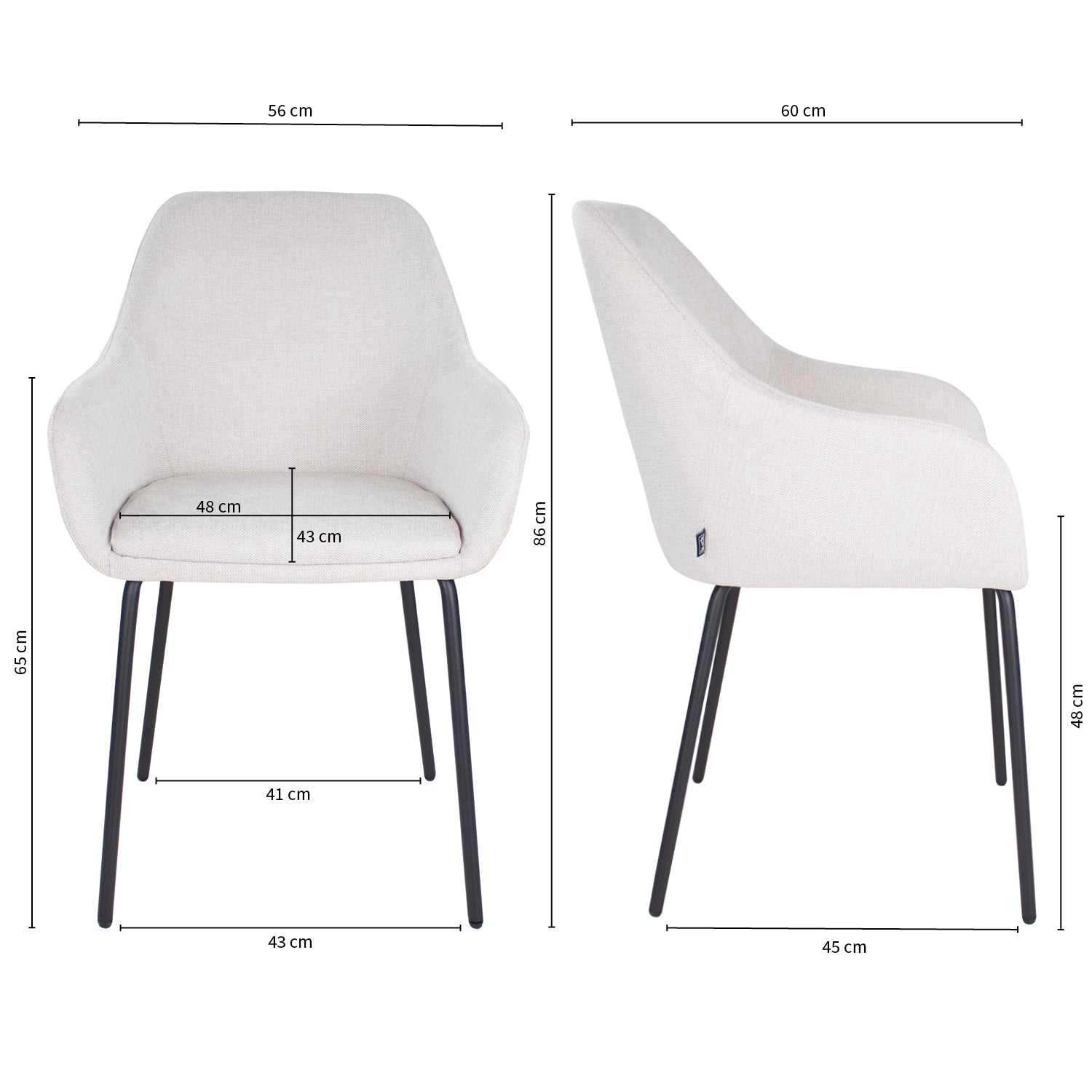 Kick eetkamerstoel Guus