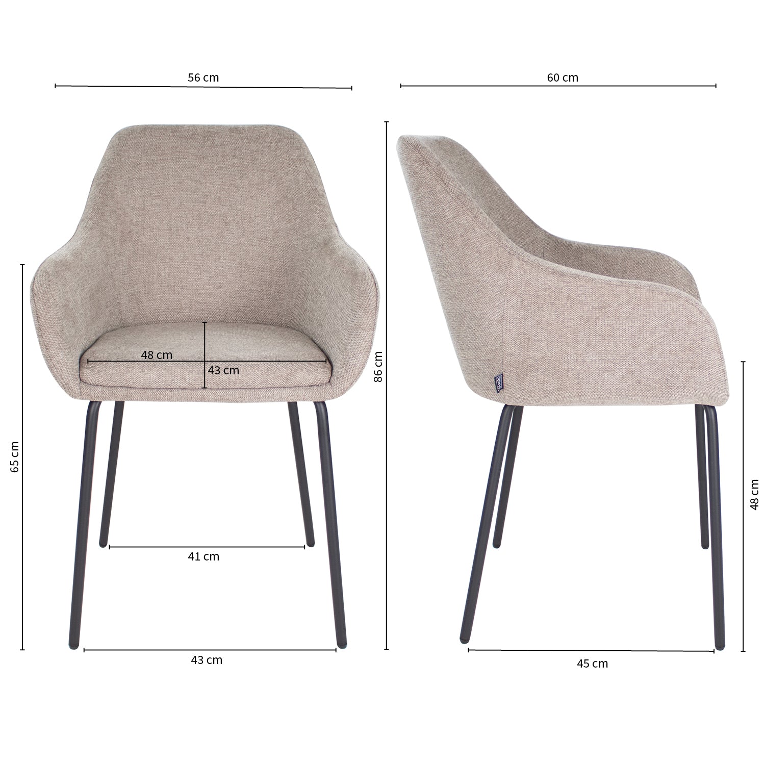 Kick eetkamerstoel Guus