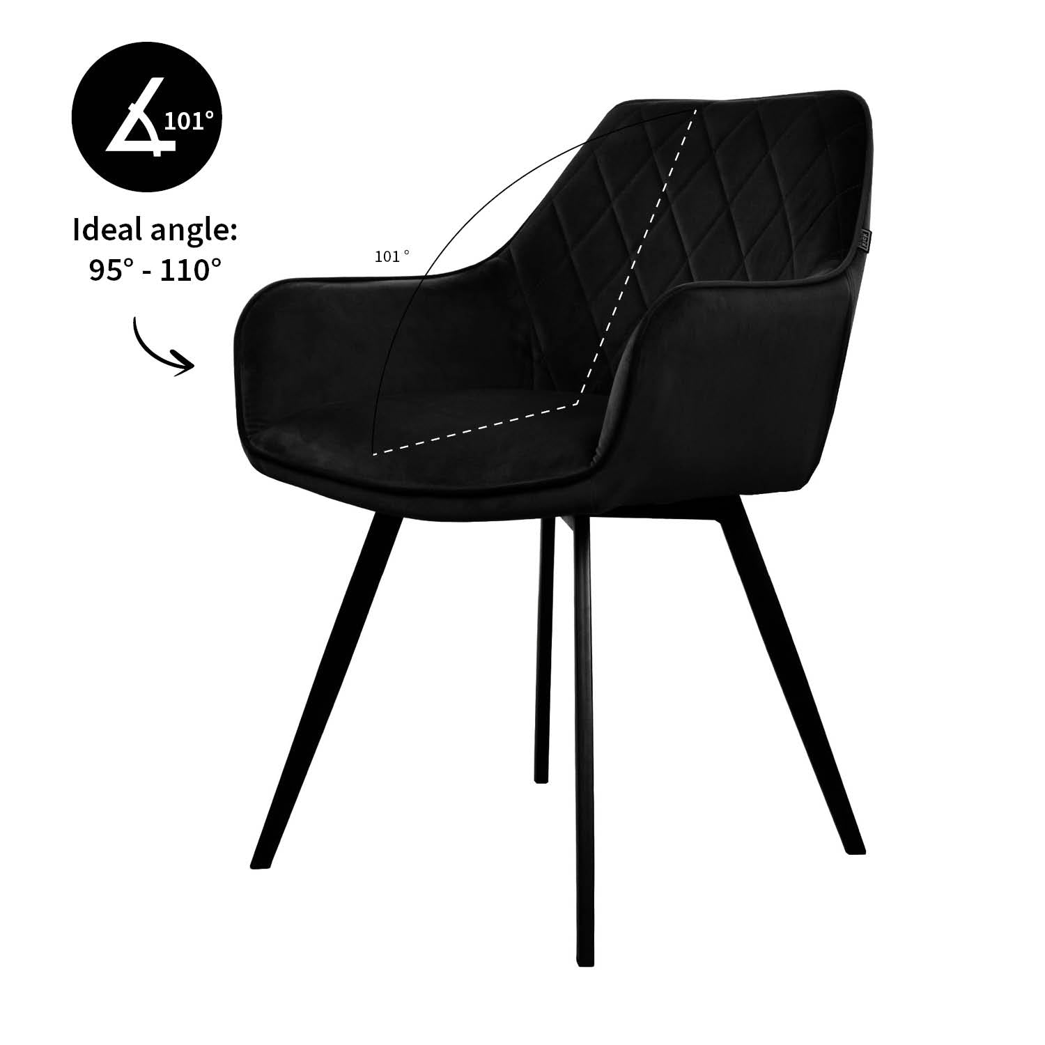 Kick dining room chair Karl Velvet