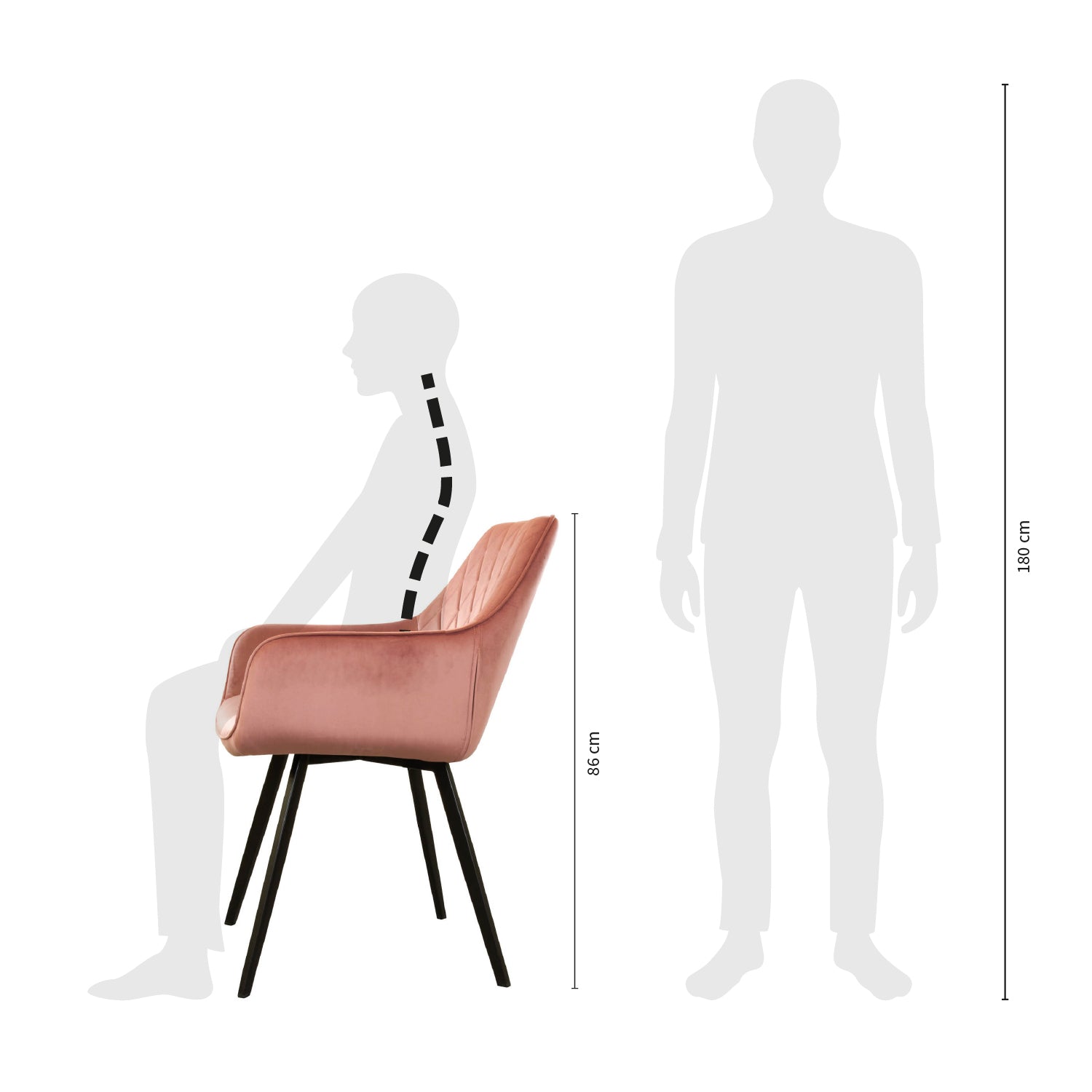 Kick dining room chair Karl Velvet