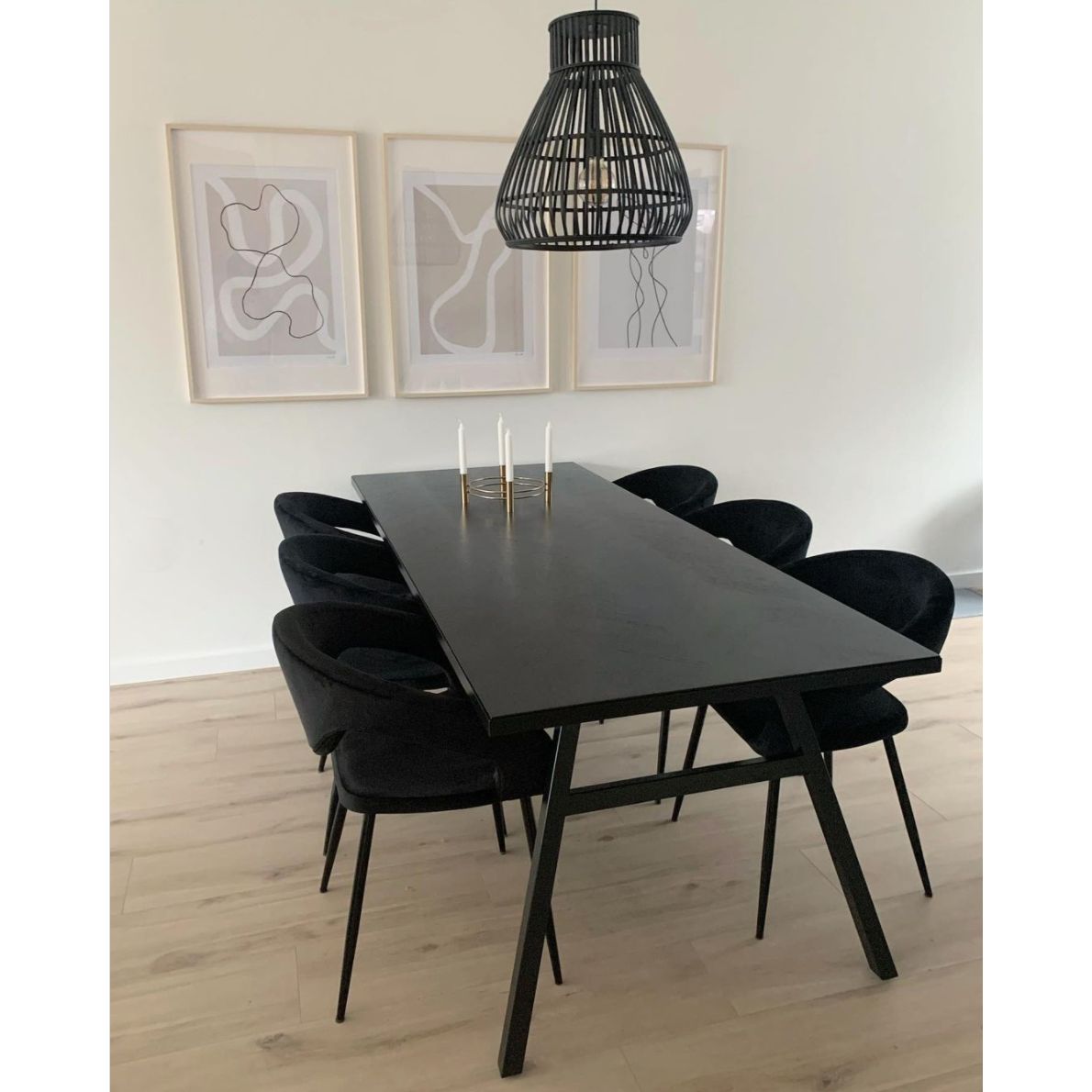 Kick eetkamerstoel Lenn Velvet