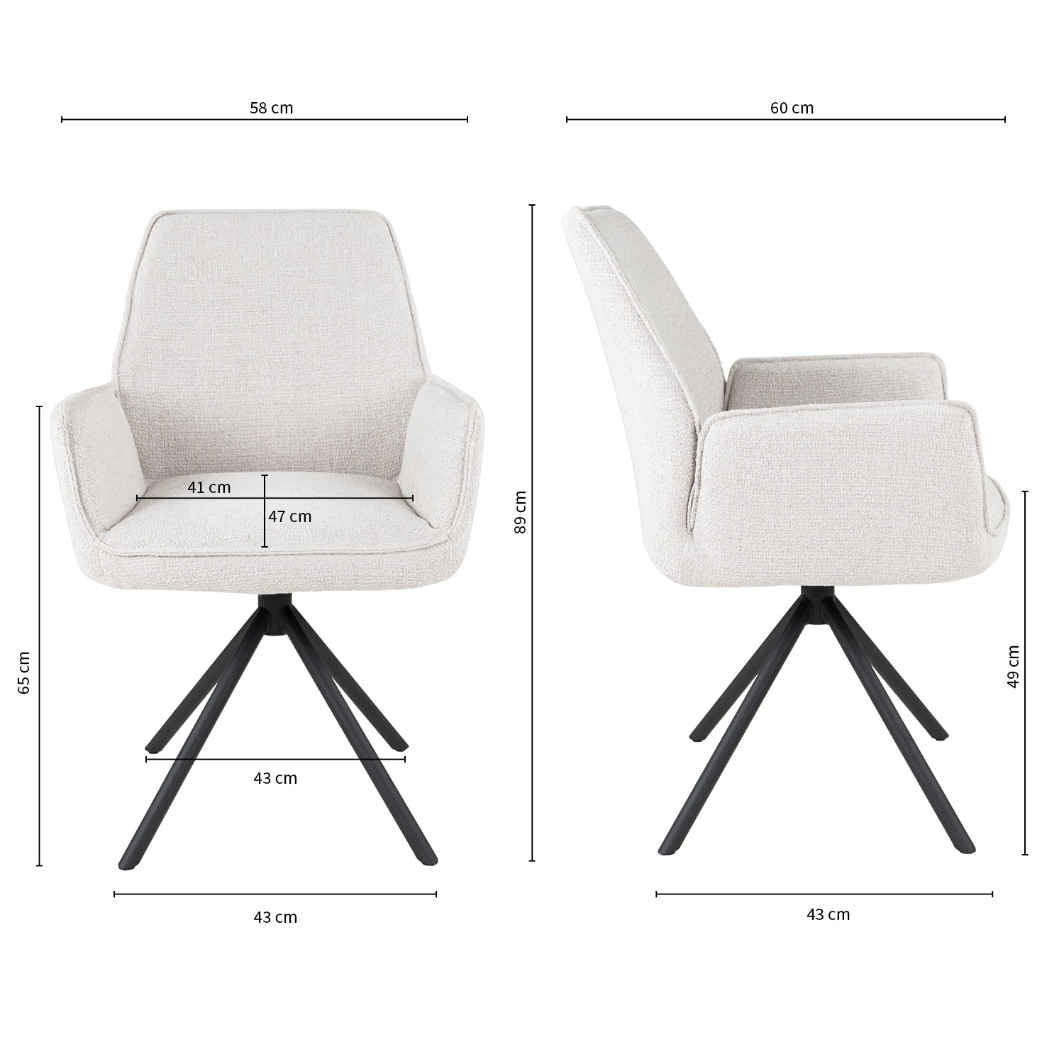 Kick dining room chair Lex