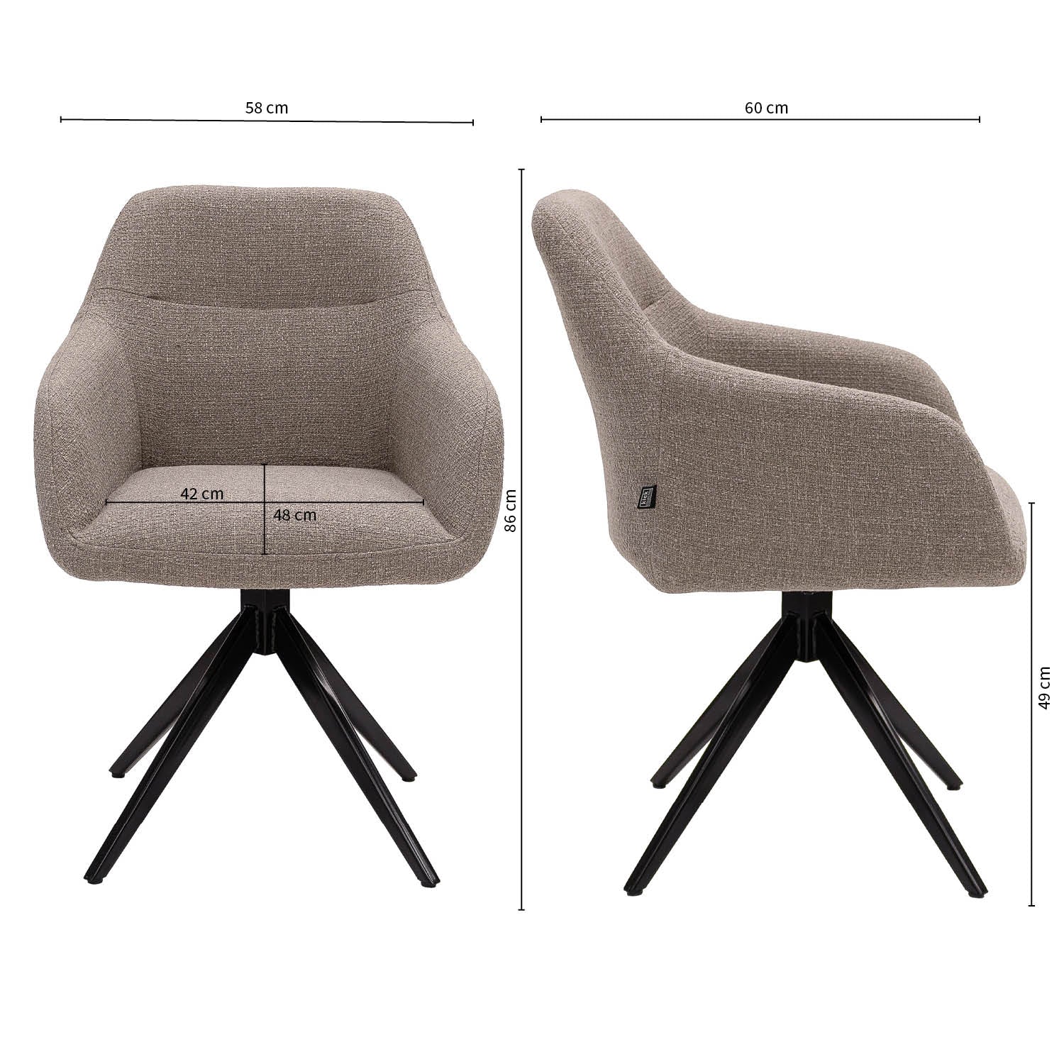 Kick draaistoel Ravi