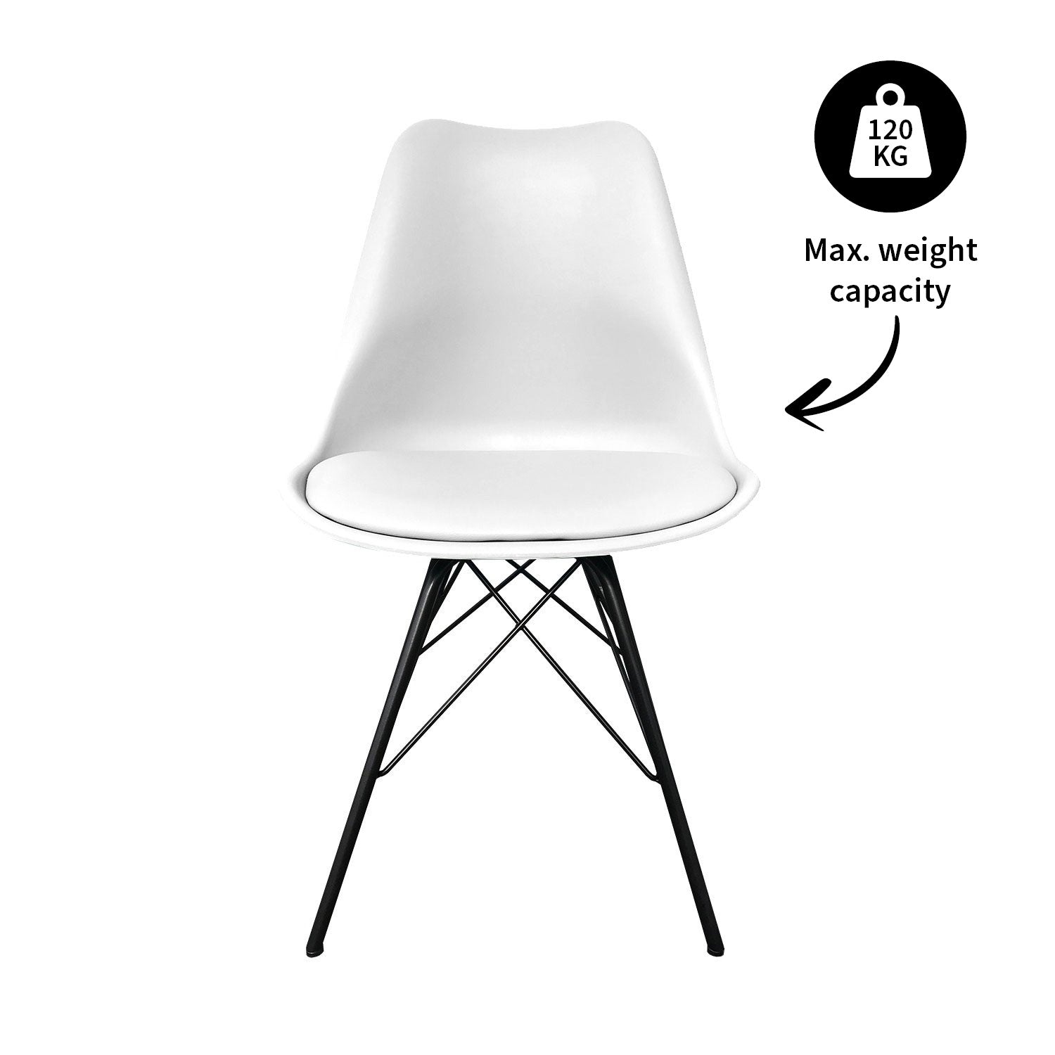 Kick bucket chair Metal Luuk
