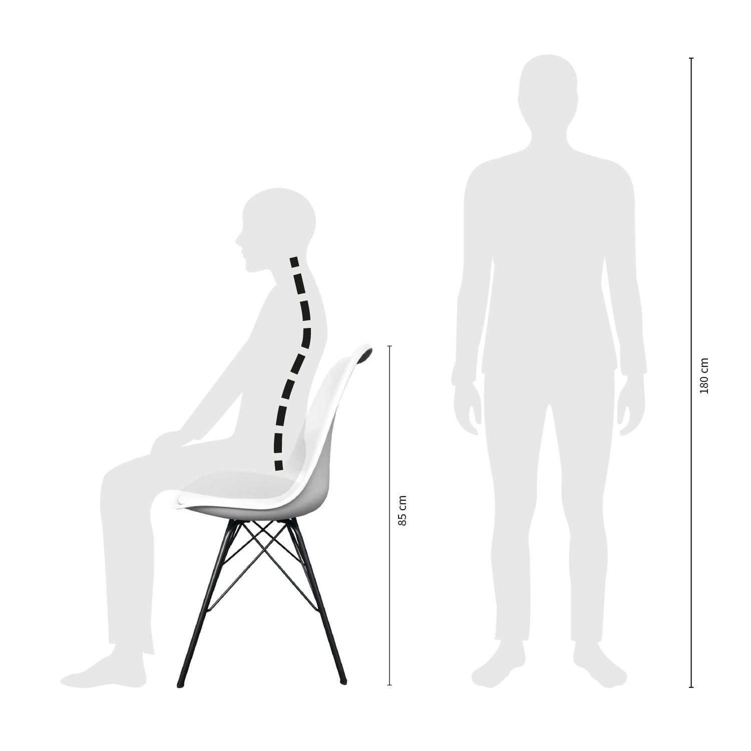 Kick bucket chair Metal Luuk