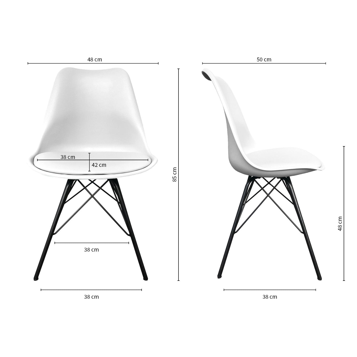 Kick bucket chair Metal Luuk