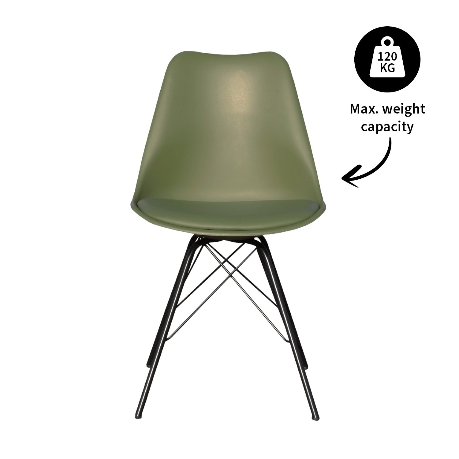 Kick bucket chair Metal Luuk