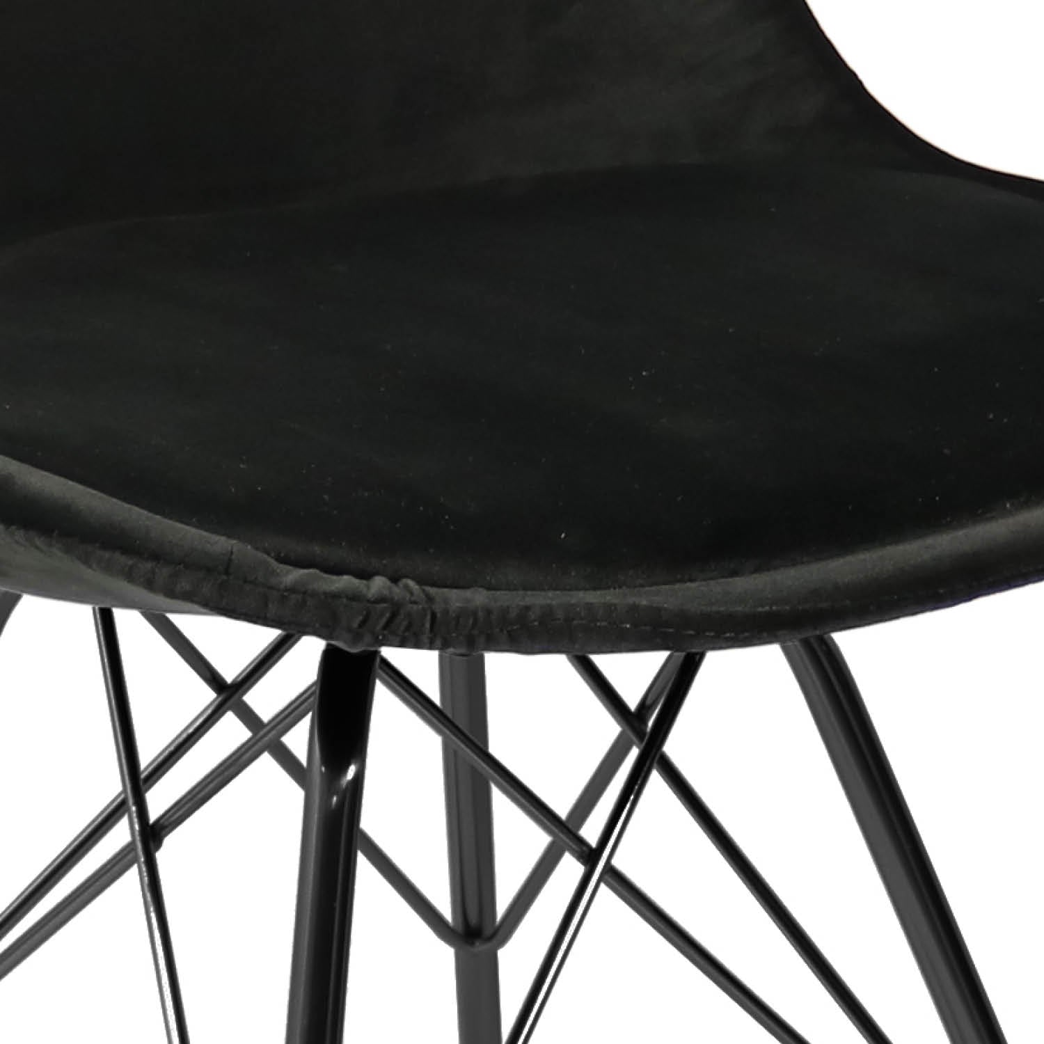 Kick bucket chair Velvet